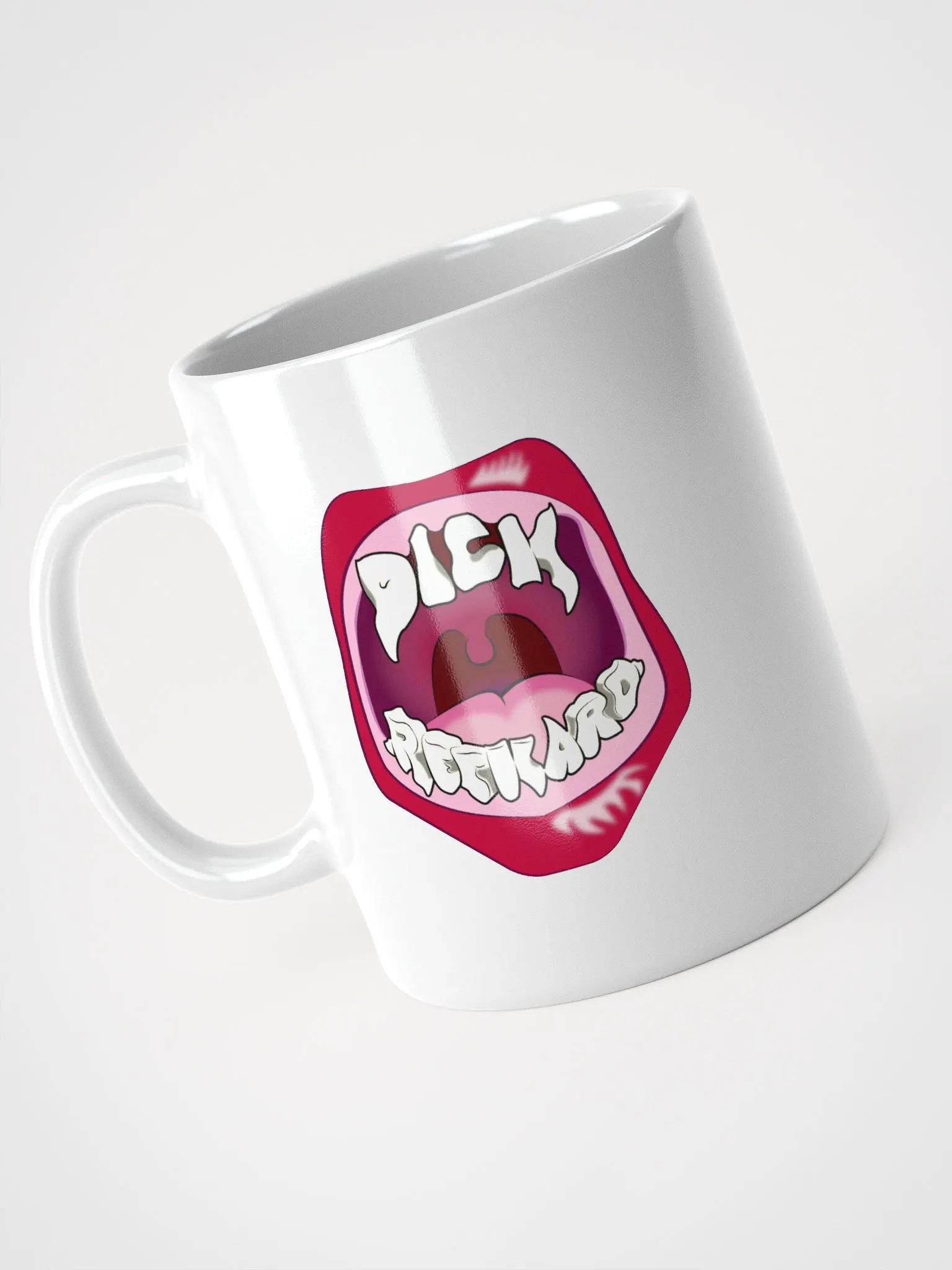 Dick Reckard Teeth Mug || Unisex(?), White, Multiple Sizes product image (6)