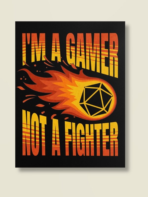D20 Fireball Board Game Room Poster - UNFRAMED product image (1)