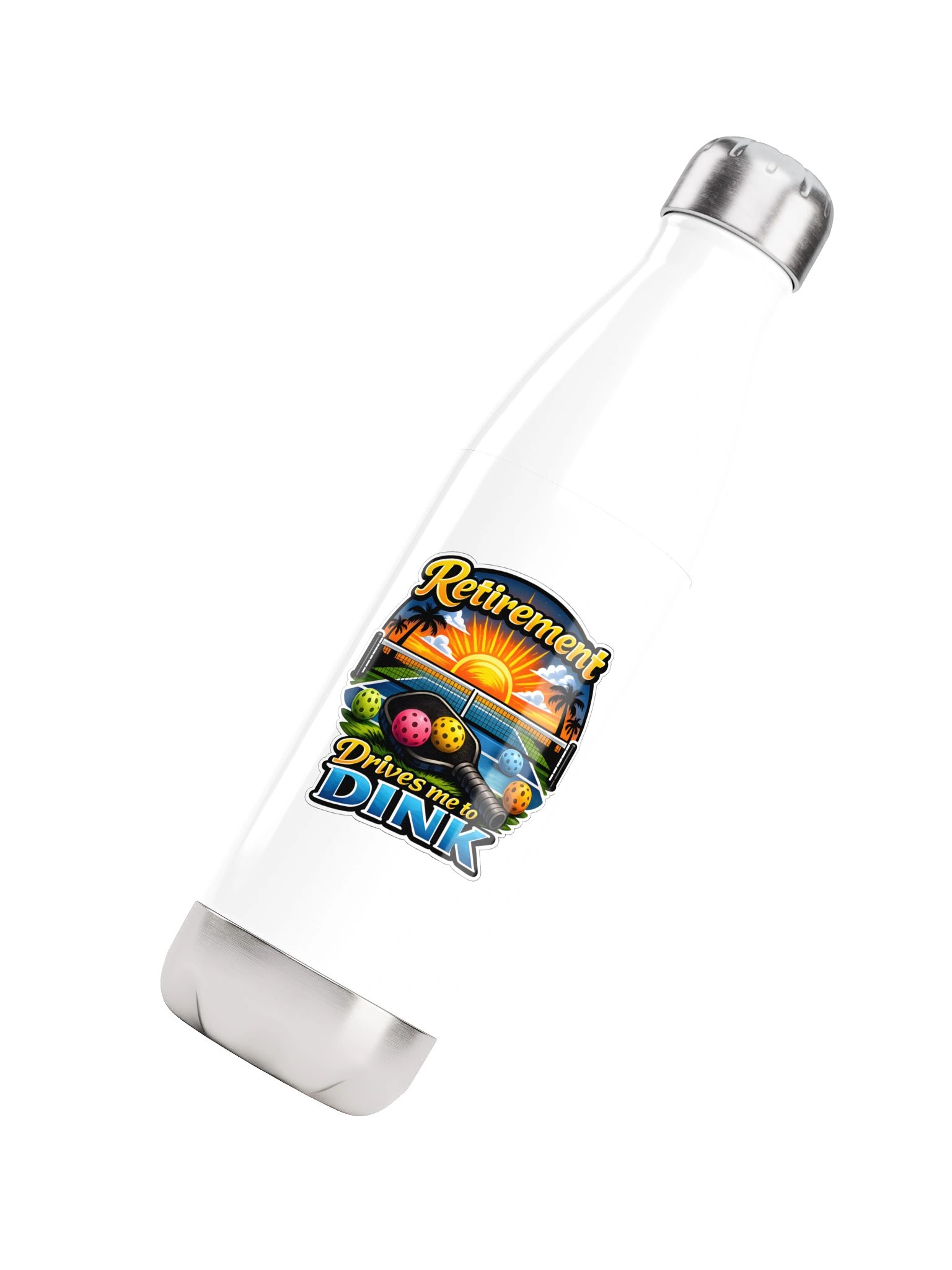 Retirement Drives Me to DINK Pickleball Bottle product image (4)