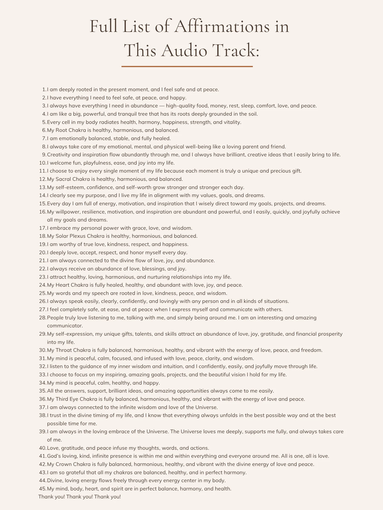 Unlock All 7 Chakras — Affirmations to Become Magnetic & Aligned | MP3 Download product image (2)