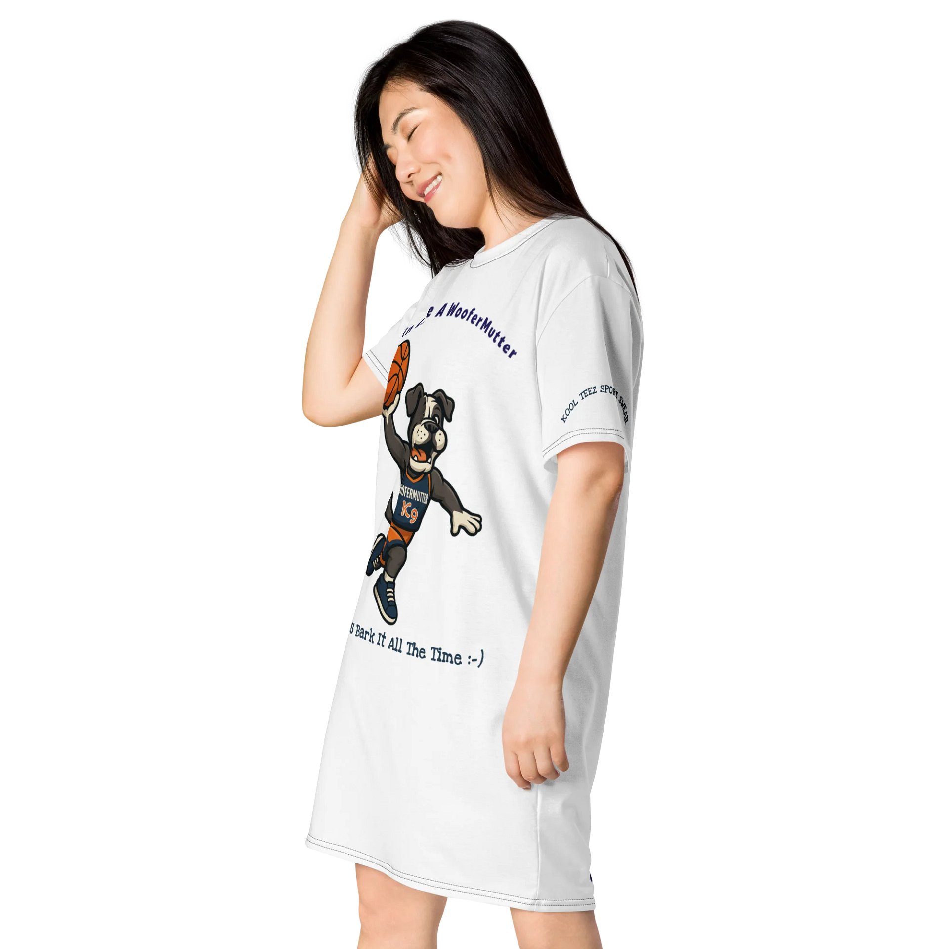Bulldog T-shirt Dress product image (3)