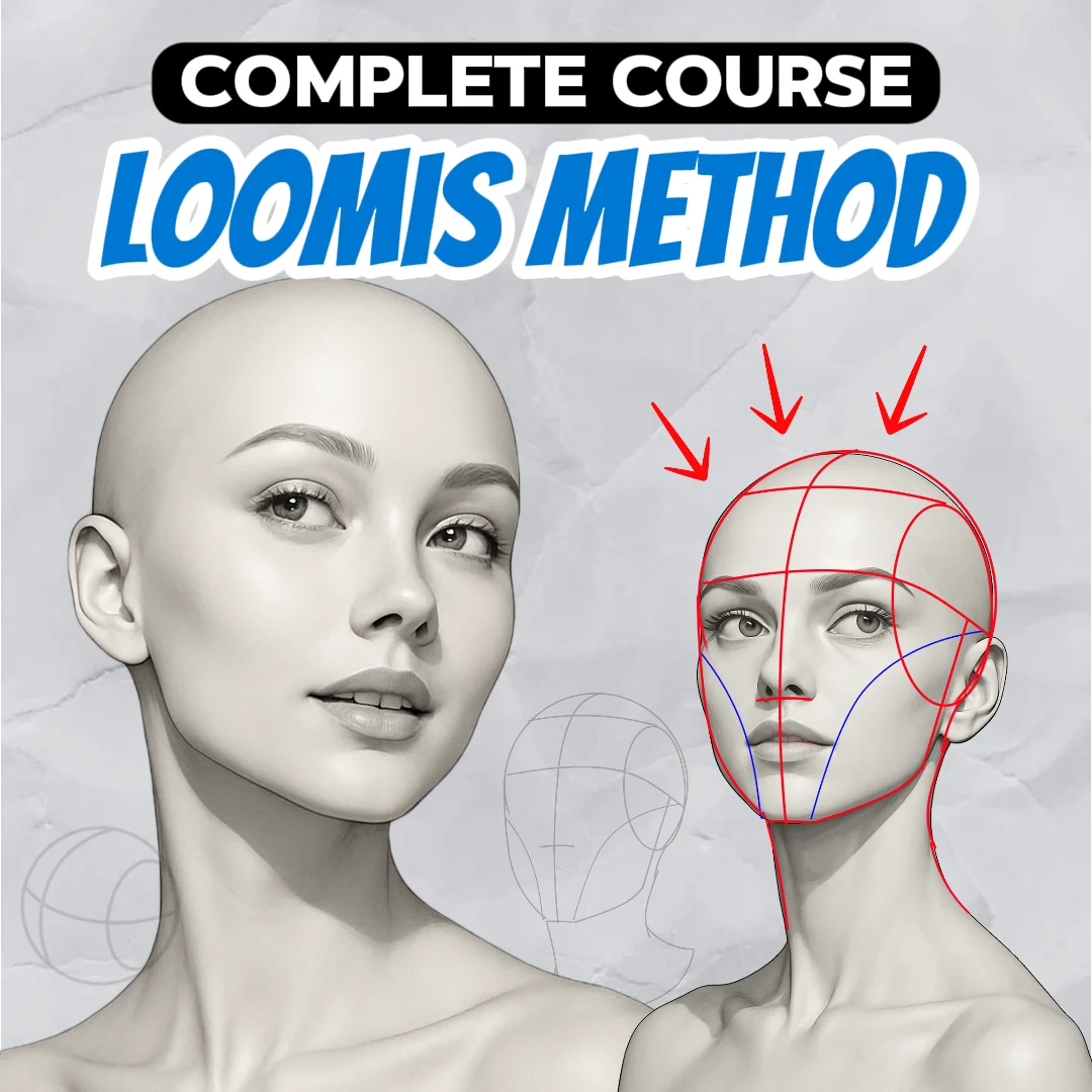 Complete Loomis Method Face Drawing Course – From Zero to Mastery product image (1)