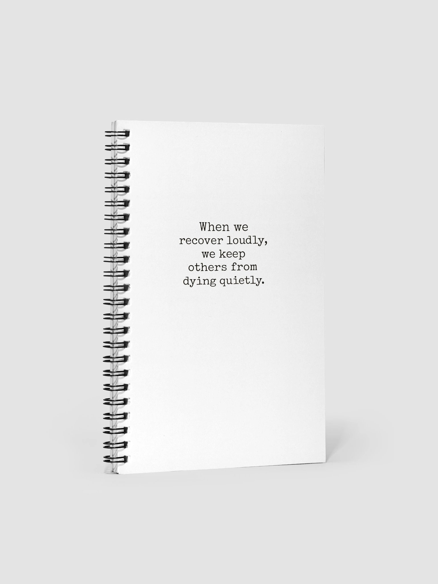 Recover Loudly Notebook product image (1)