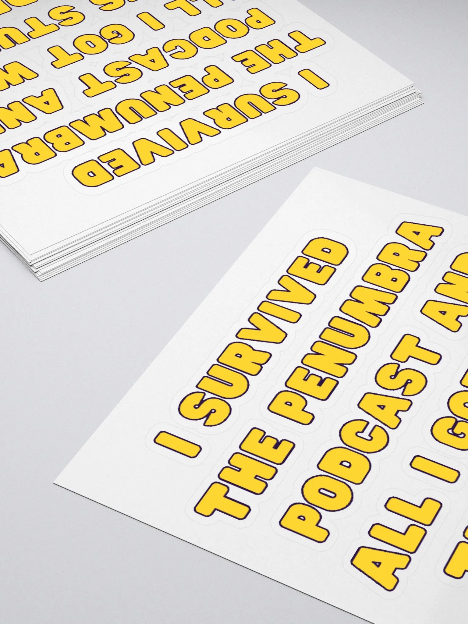 I Survived The Penumbra Podcast Sticker product image (4)