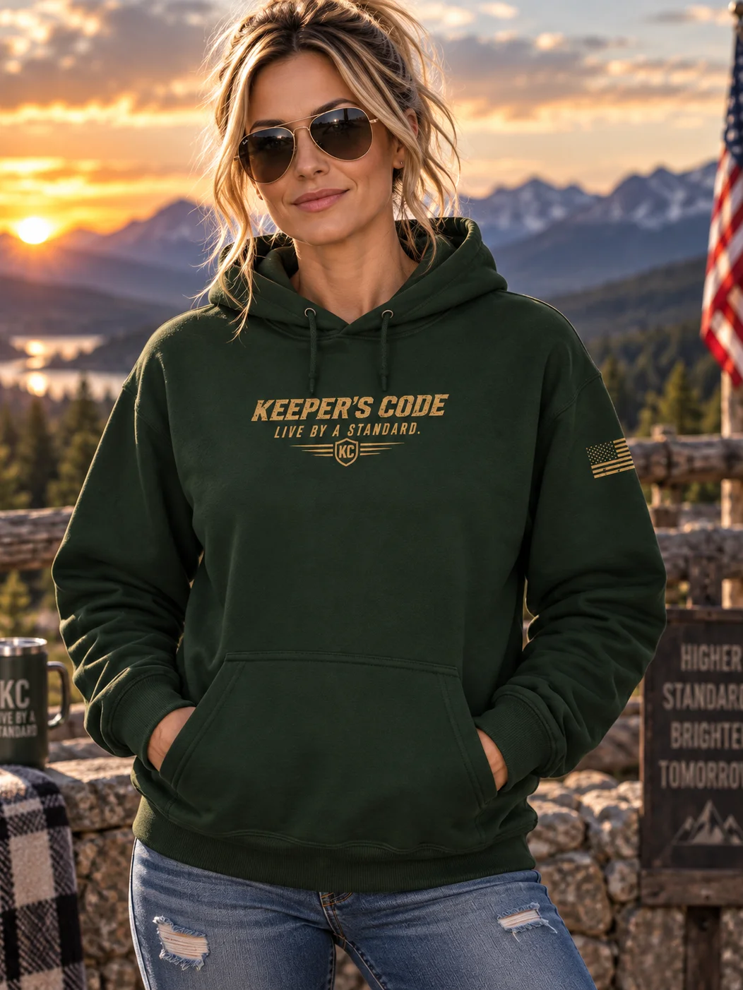 Keeper’s Code™ Women’s CODE 03 Conviction Eagle Hoodie product image (1)