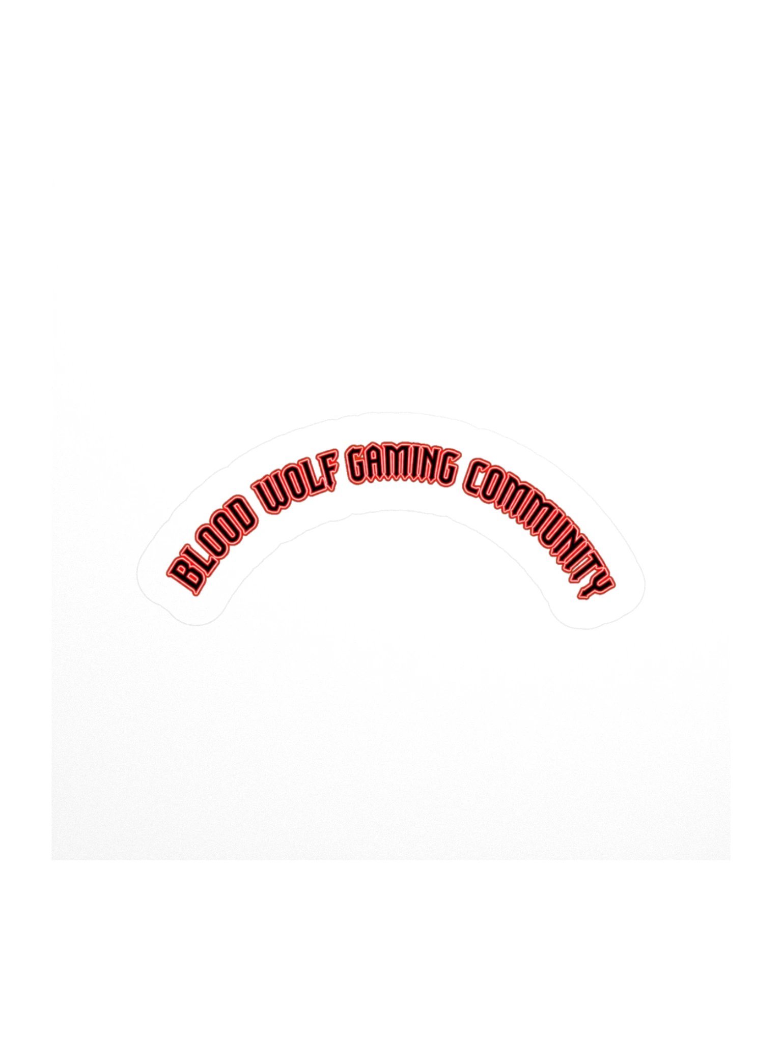 Blood Wolf Gaming Community Sticker product image (1)
