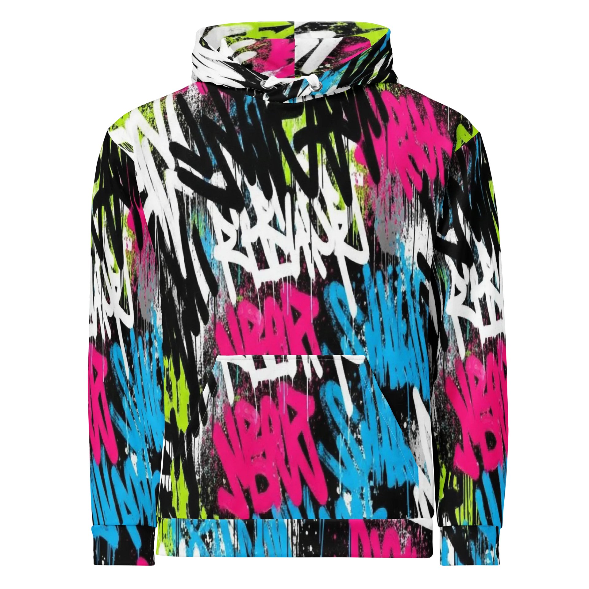 Color Clash Graffiti Hoodie product image (5)