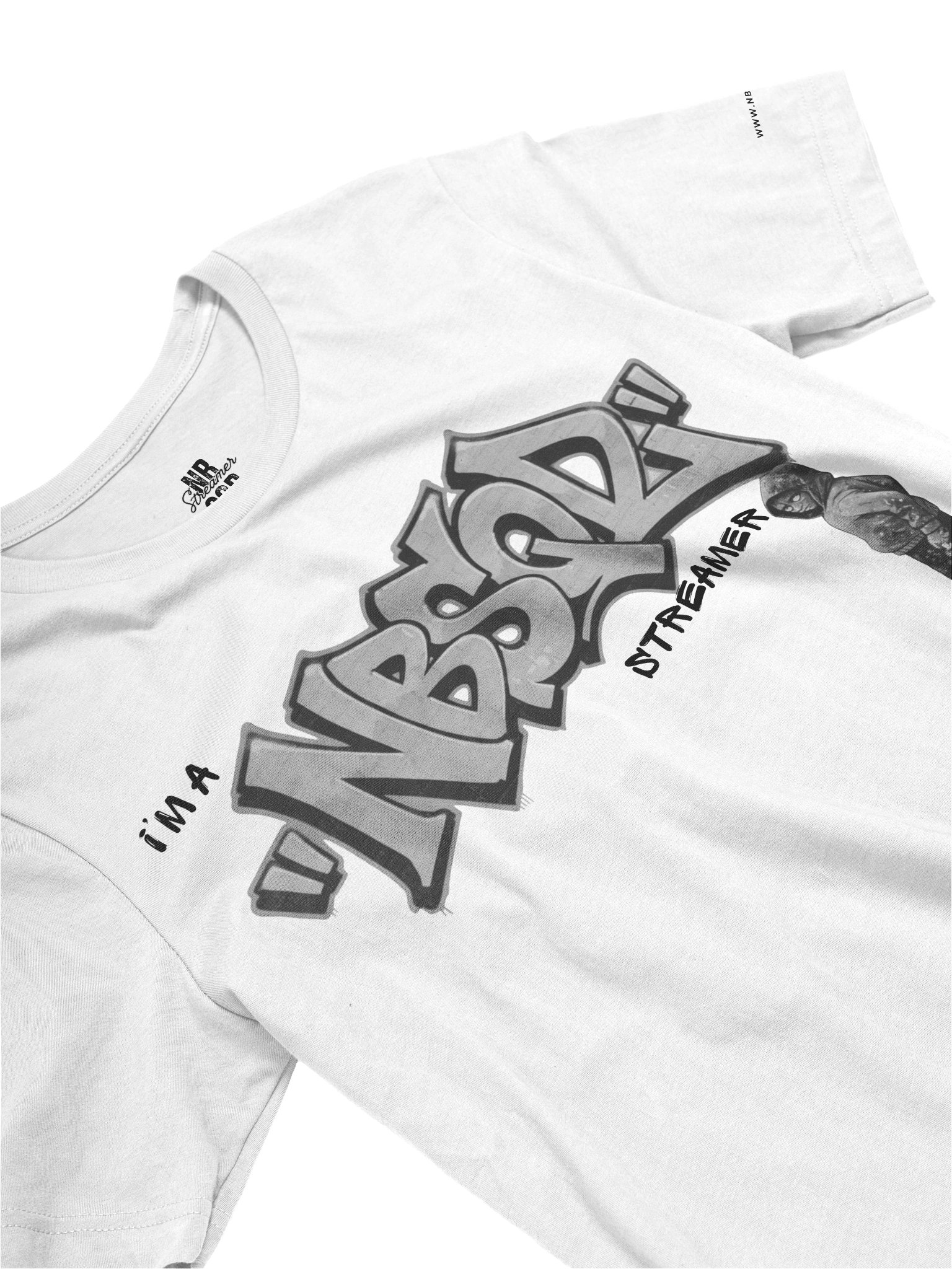 NBSQD Graffiti Ladies WHT T-Shirt - Breaking The Rules Is Part of The Game product image (3)