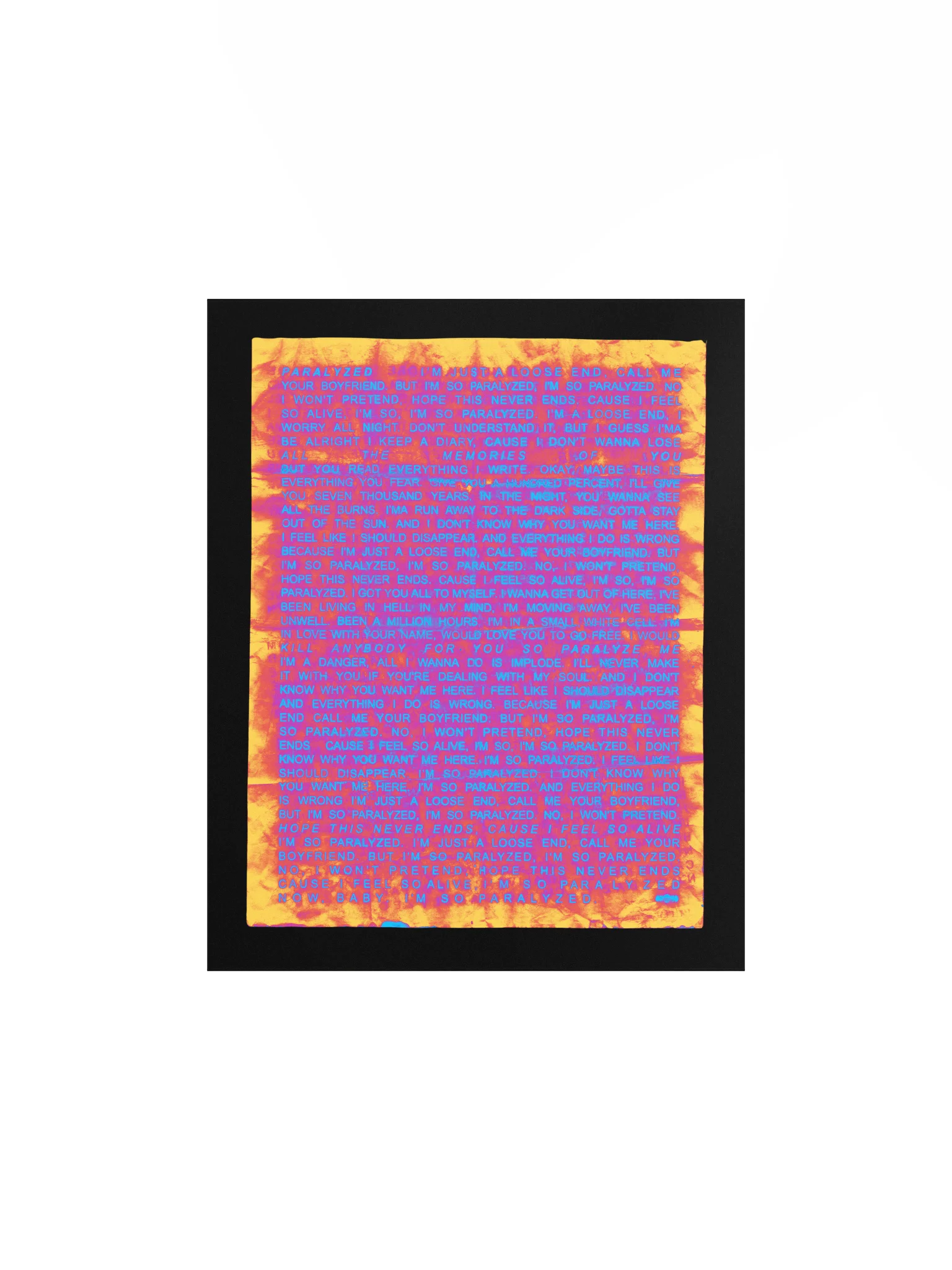 PARALYZED HEAT WAVE POSTER product image (1)
