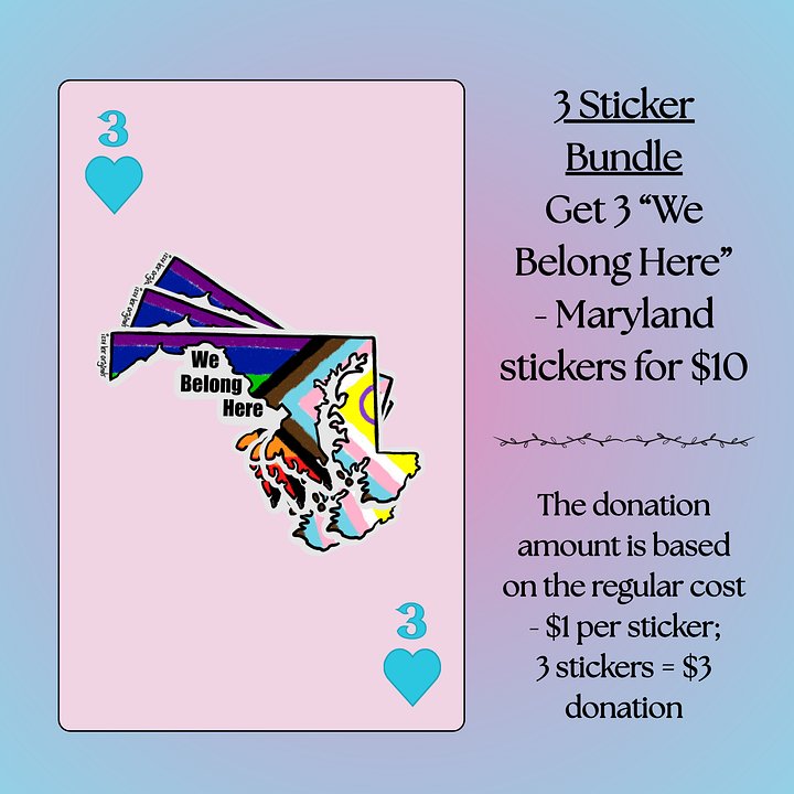 We Belong Here Sticker Bundles - Maryland product image (1)