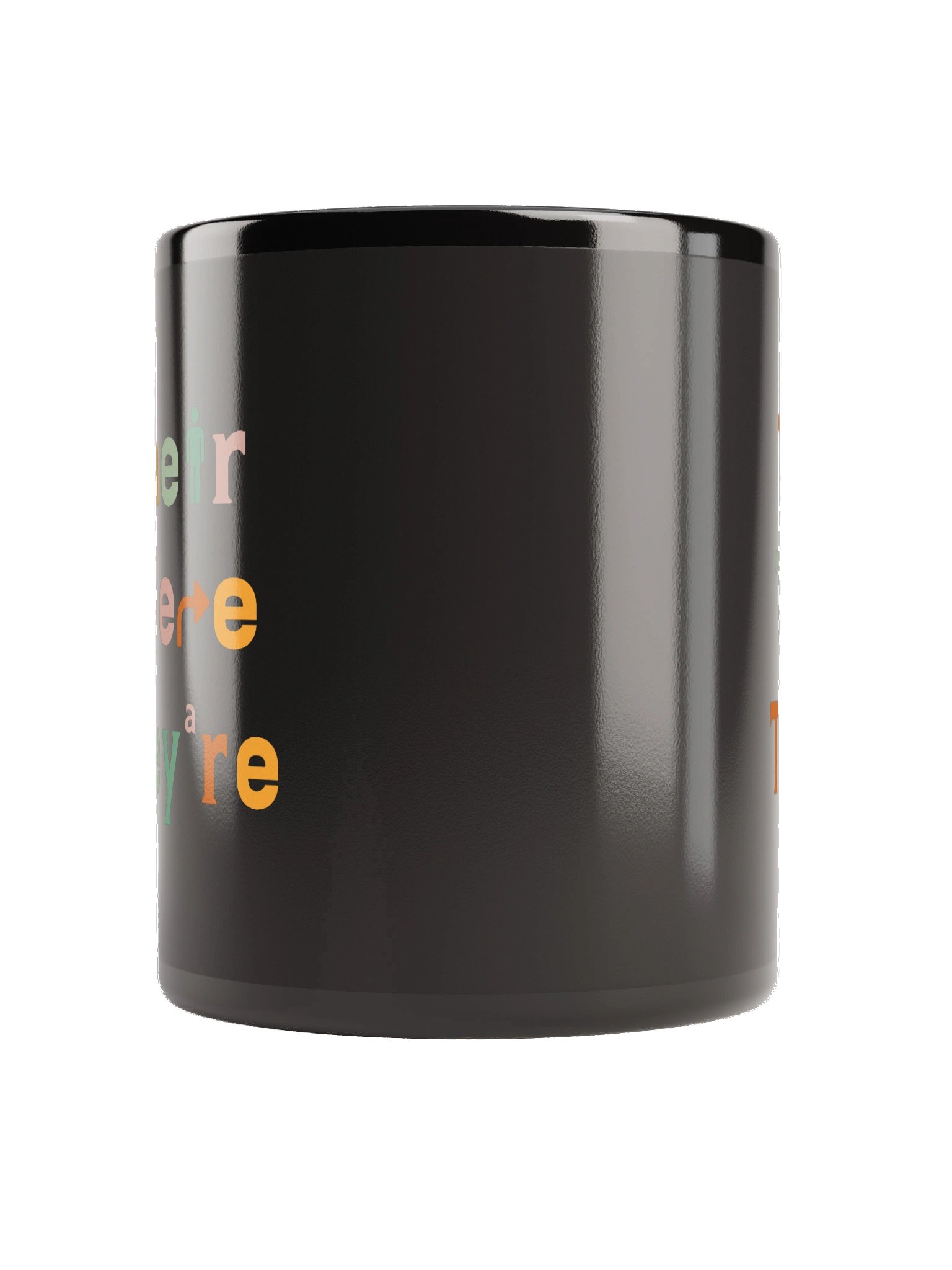 English Teacher Grammar Black Mug Their There They’re product image (3)