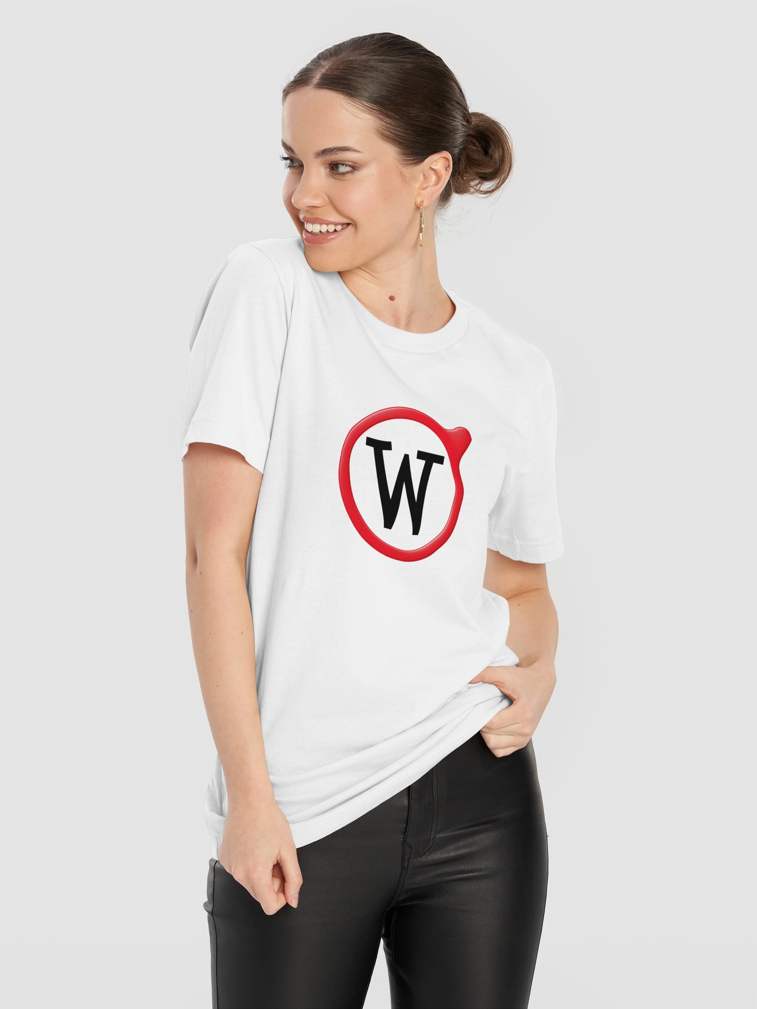 the striking Weckipedia logo on a supersoft t-shirt - white product image (11)