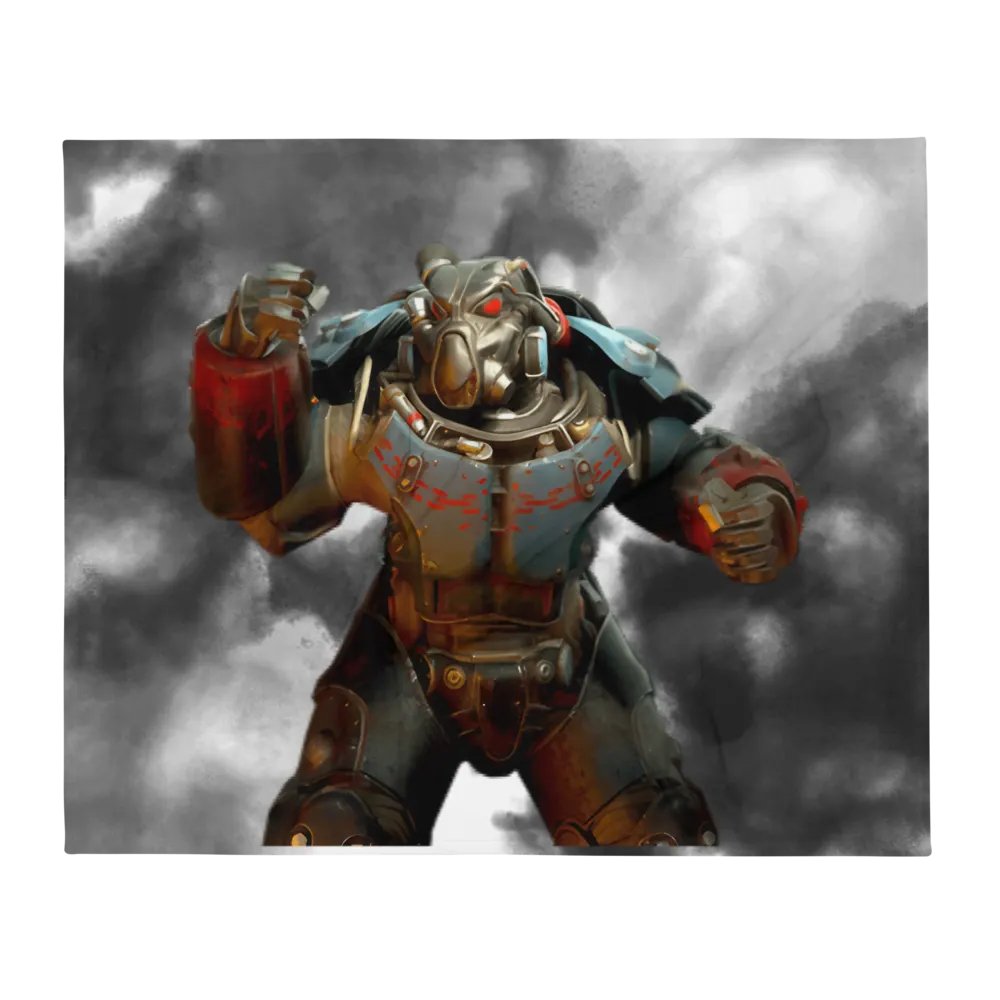 Power Armor Smokey Cloud Throw Blanket product image (1)