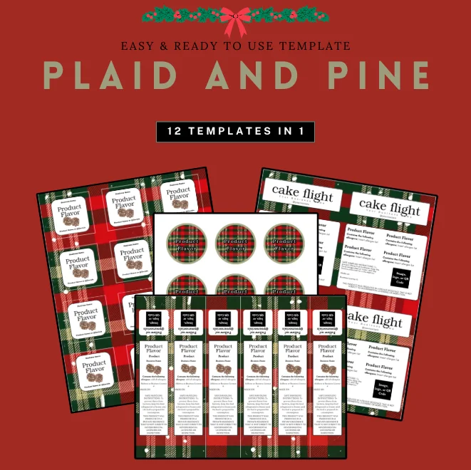 Plaid and Pine Label Template Bundle product image (1)