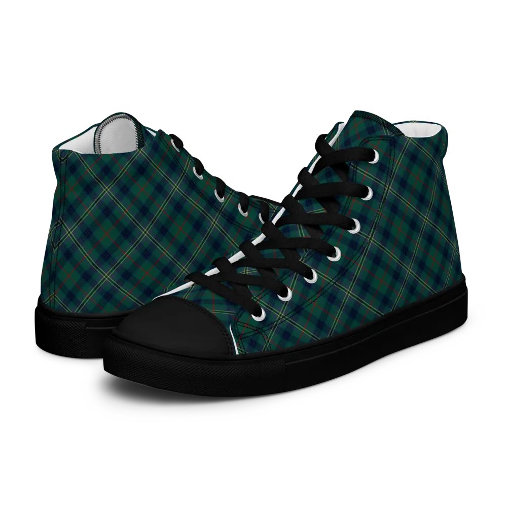 Kennedy Tartan Men's High Top Shoes product image (8)
