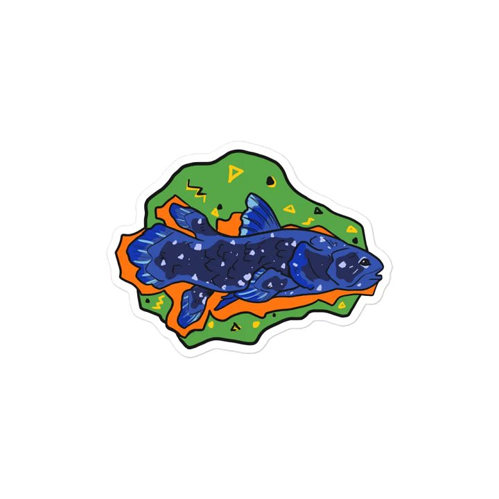 Vaporcoelacanth die cut magnets product image (1)