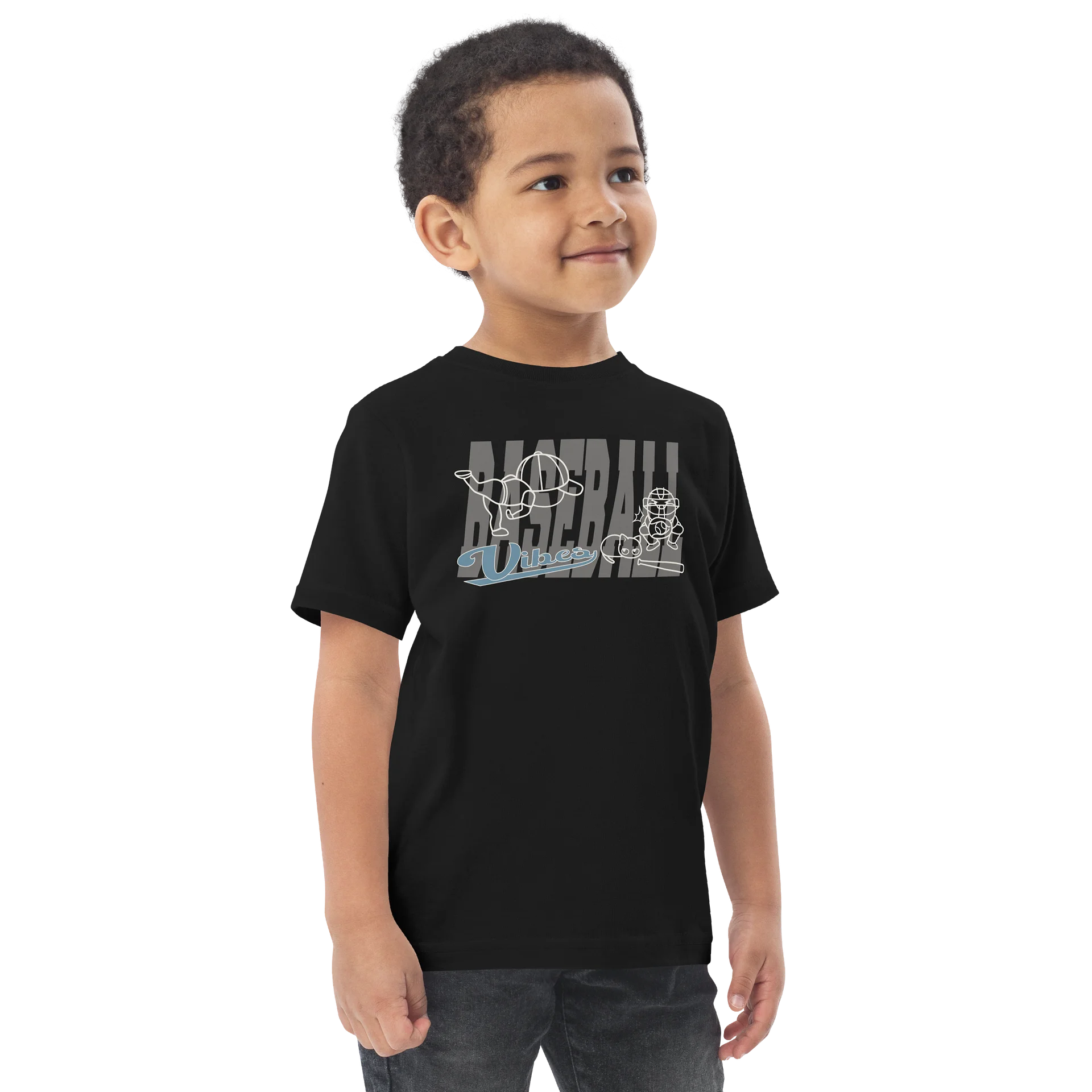 Baseball Cat (Baseball Vibes) - Toddler T-shirt product image (2)
