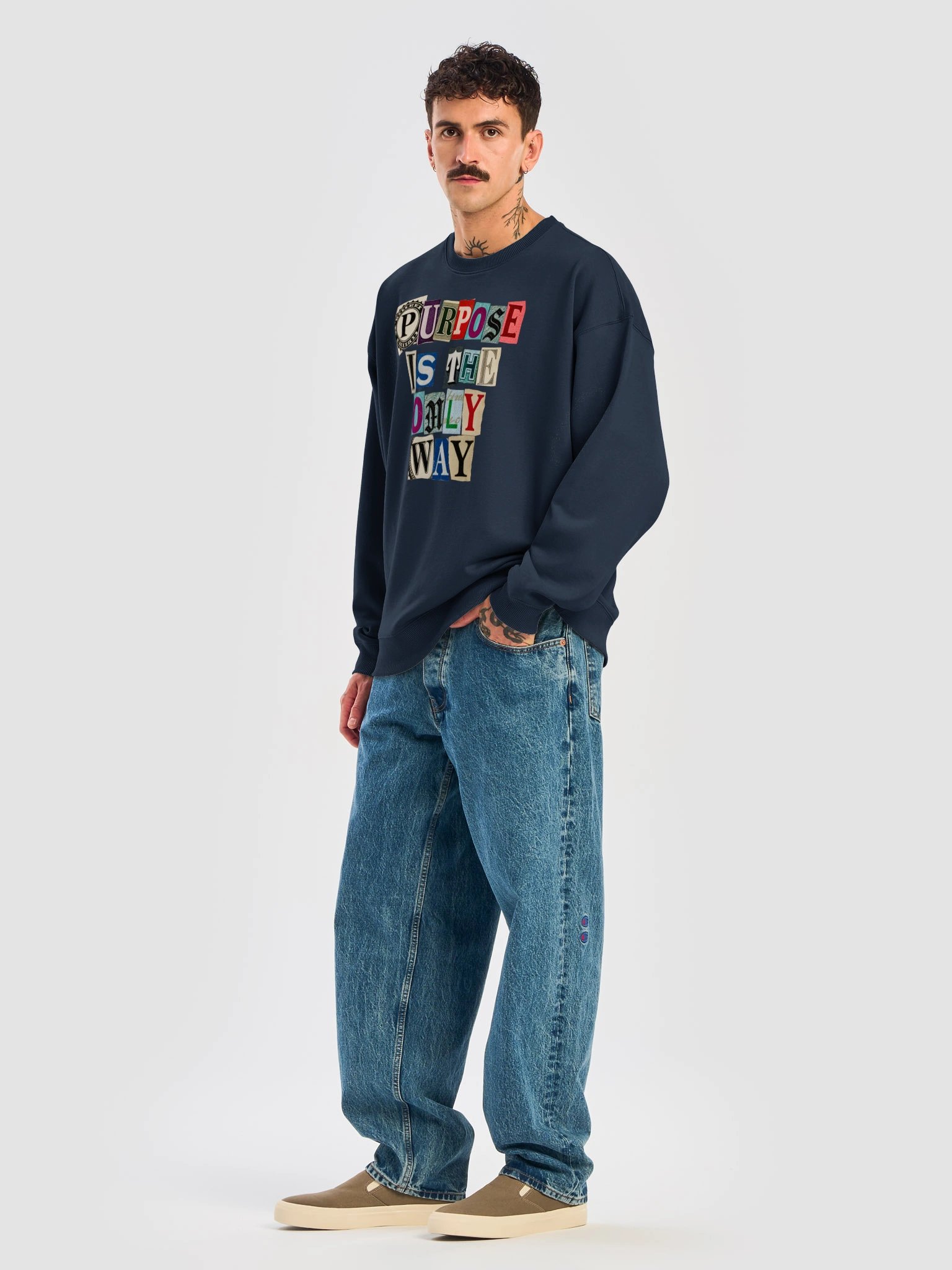 Purpose Is the Only Way Oversized Sweatshirt product image (30)