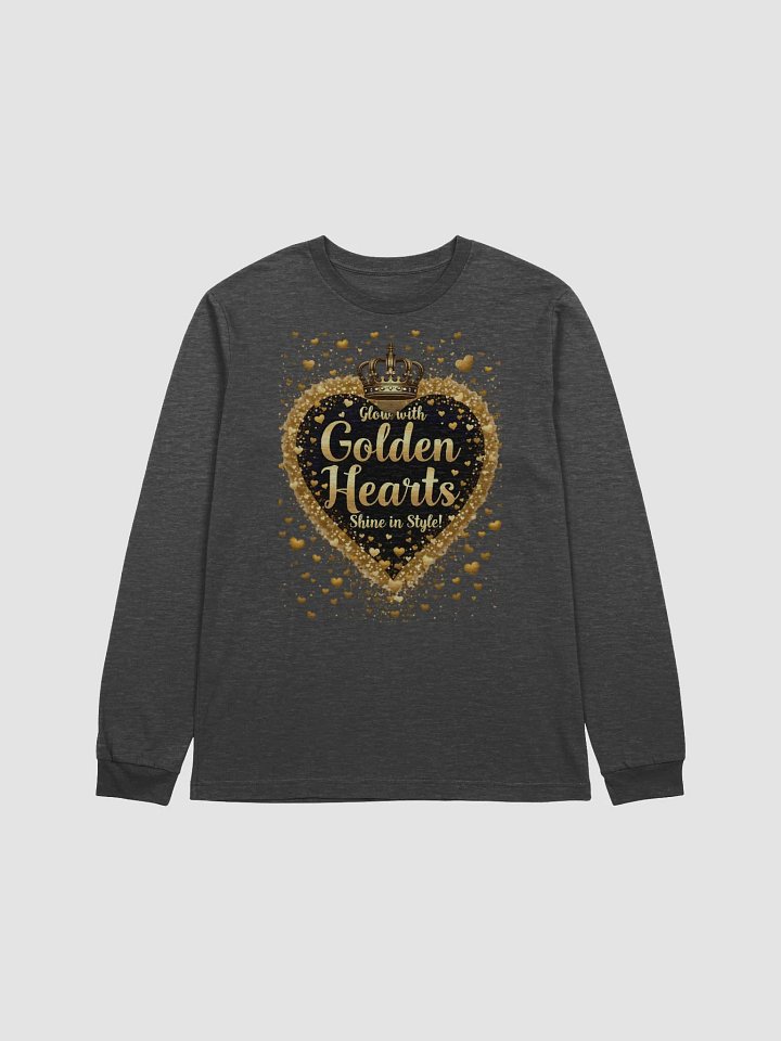 Black History Month Golden Hearts Shine in StyleLong Sleeve Tee product image (10)