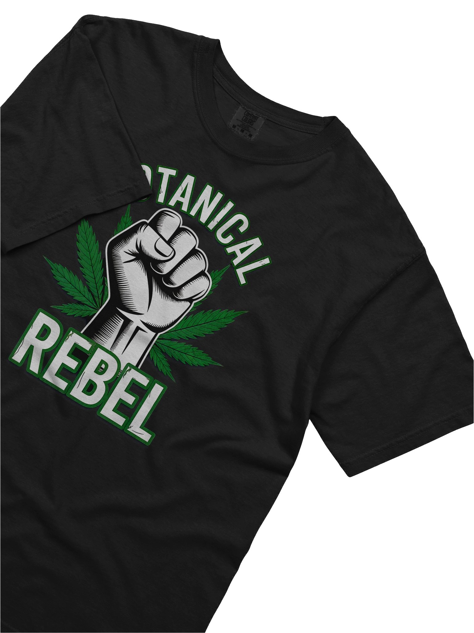 Botanical Rebel – Cannabis Leaf Fist & Plant Power Graphic - Heavyweight T-Shirt product image (6)