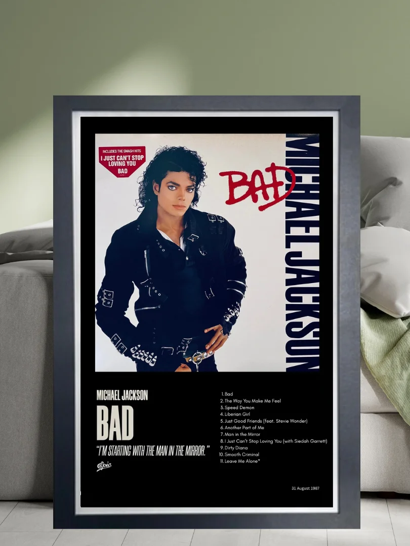 Framed ‘Bad’ Poster product image (1)