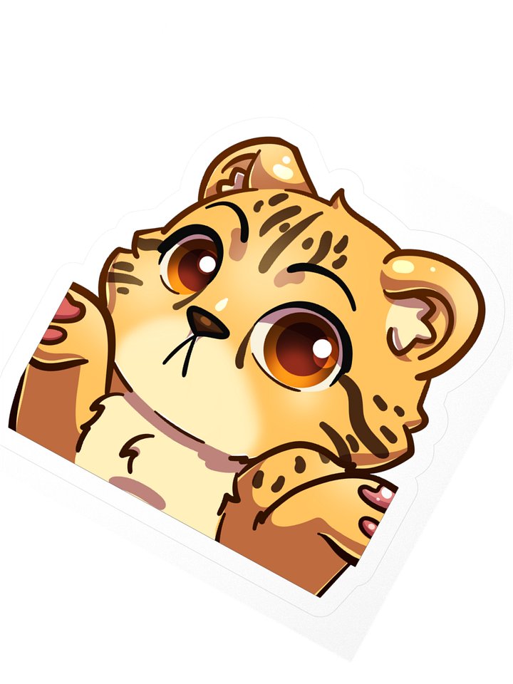 Shrug Cheetah Sticker product image (6)