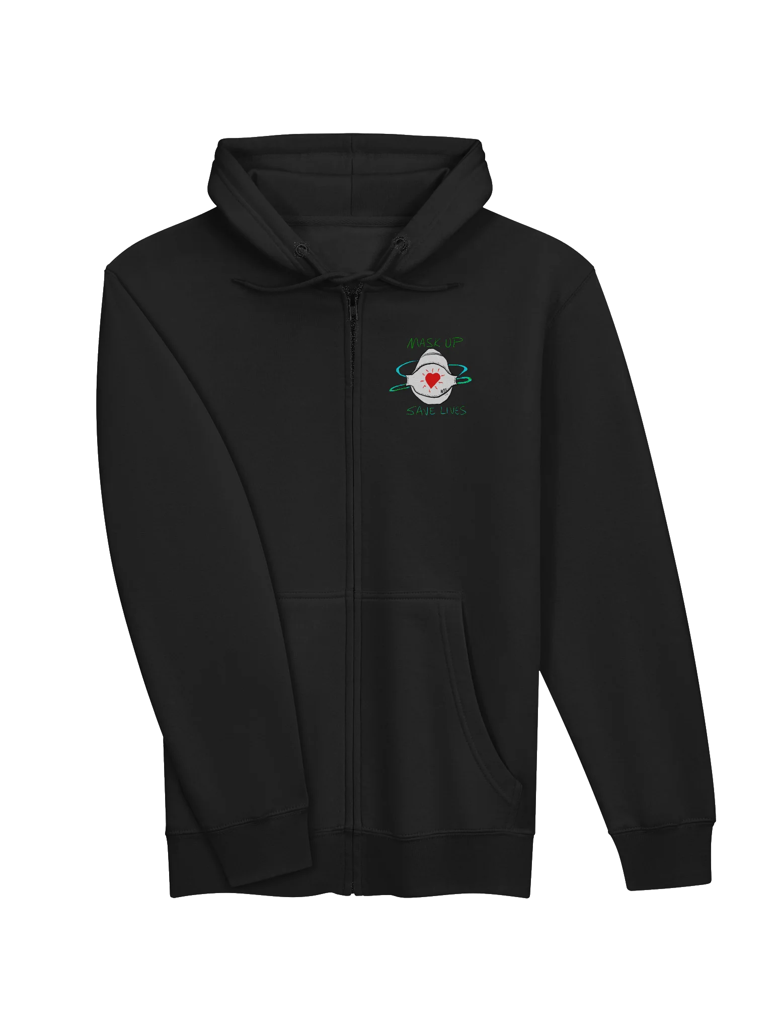Mask Up Save Lives zip hoodie product image (13)