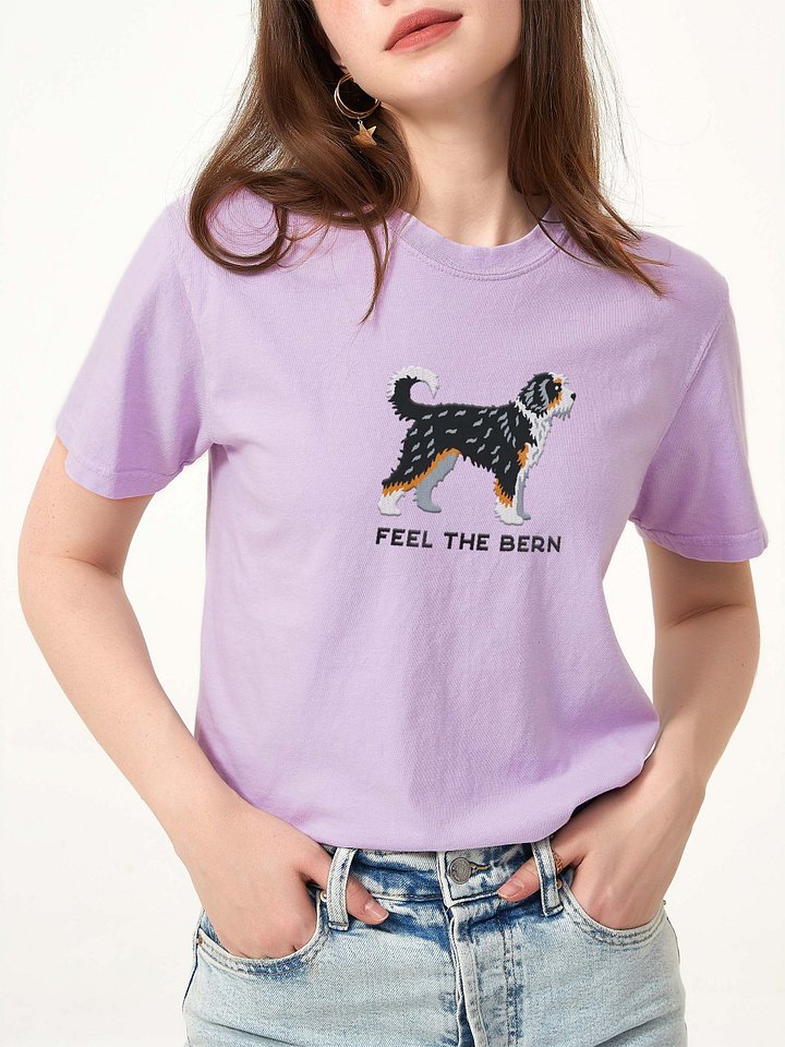 Feel the Bern T-Shirt(Embroidered) of a Bernedoodle product image (1)