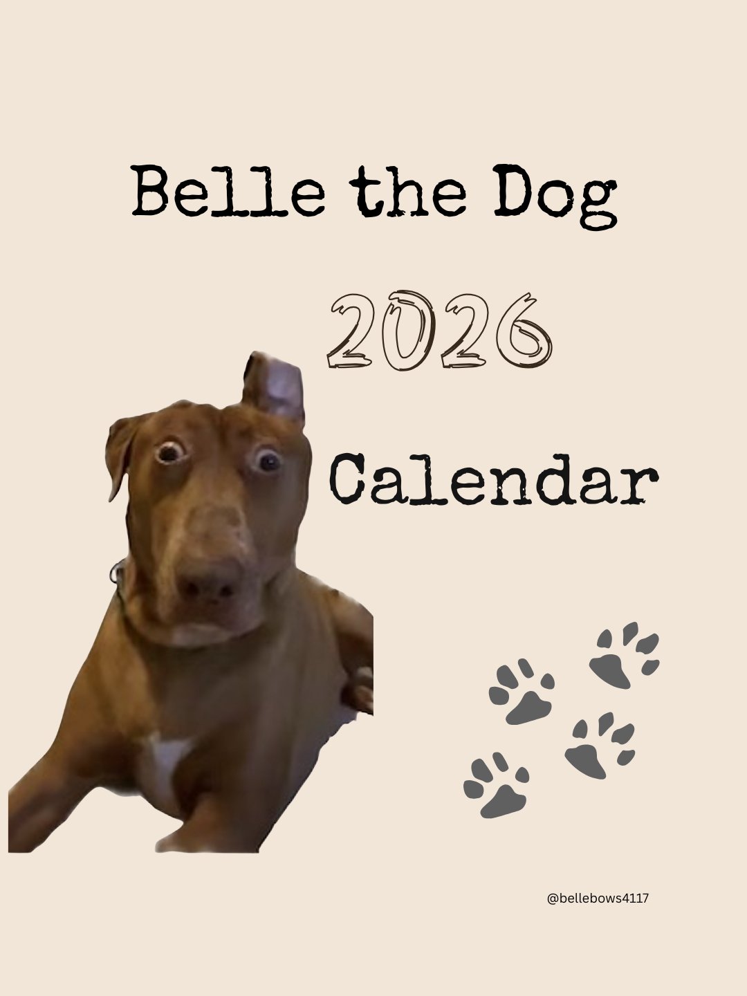 Belle 2026 Calendar B 8.5x11 (Download) product image (1)