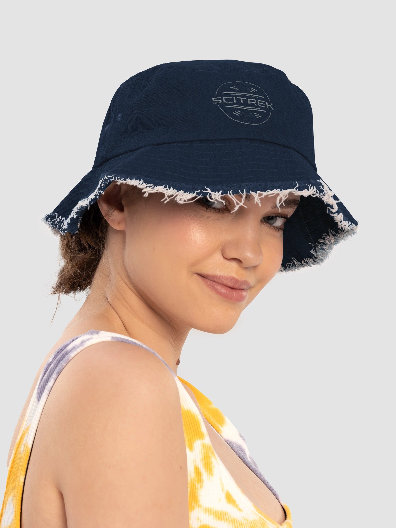 Frayed SciTrek Logo Bucket Hat product image (2)