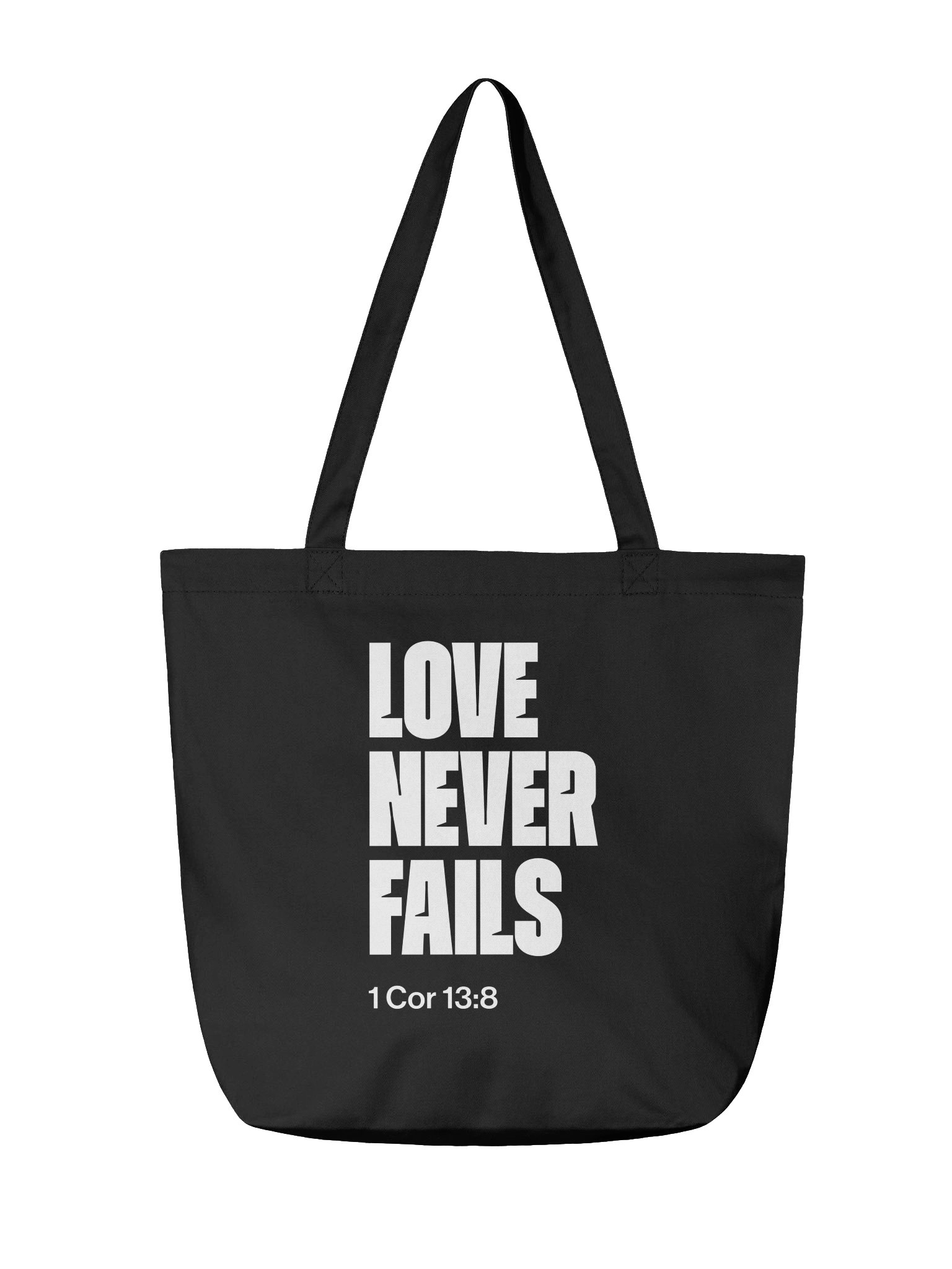 Love Never Fails Tote Bag product image (2)