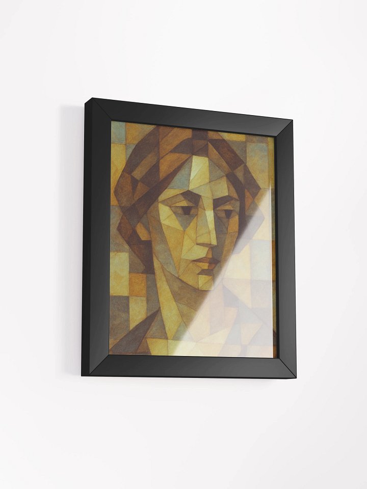 Geometric Cubism Portrait - Framed Matte Poster product image (7)