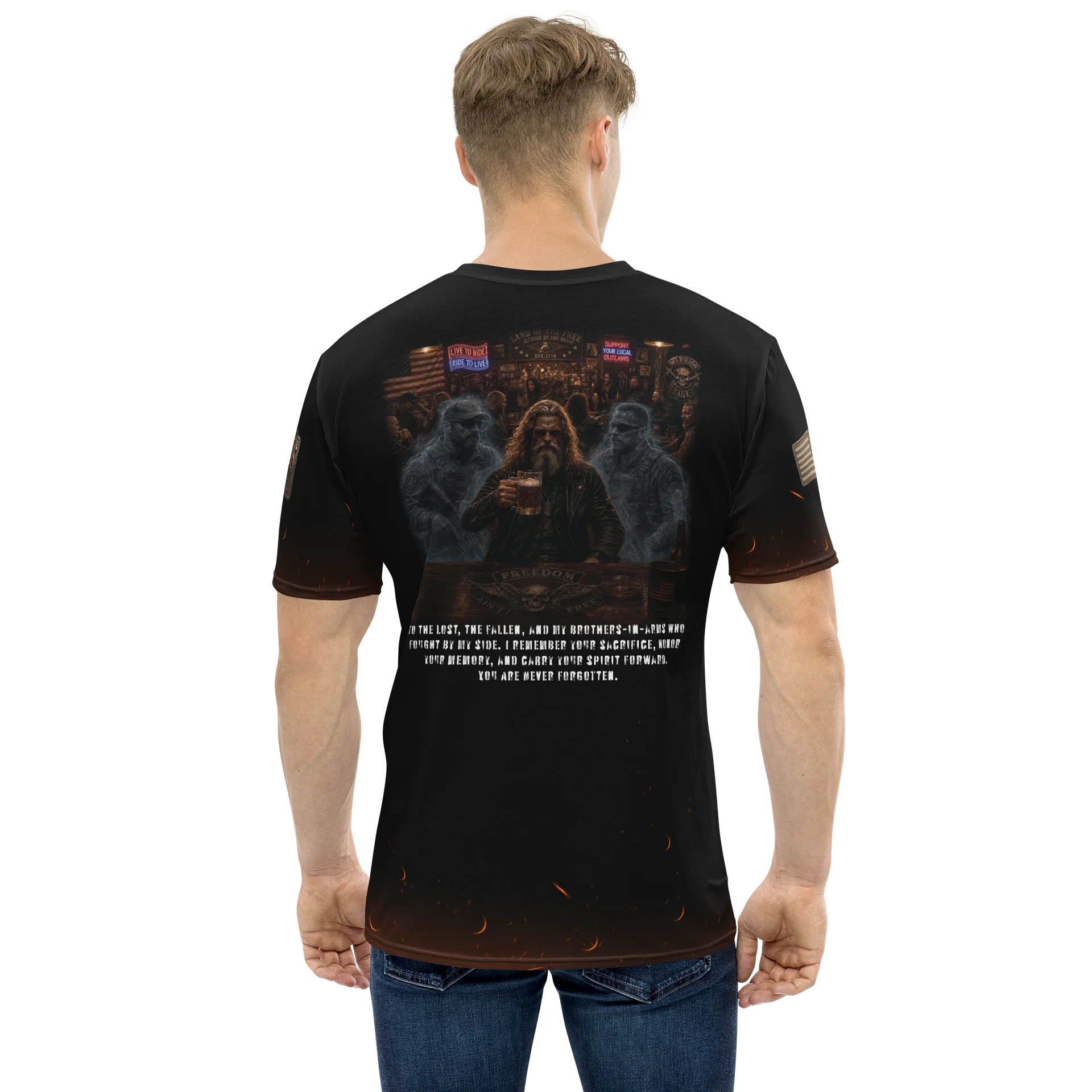 Warrior Sage "Freedom Aint Free" MötoGraffitti Tee product image (1)