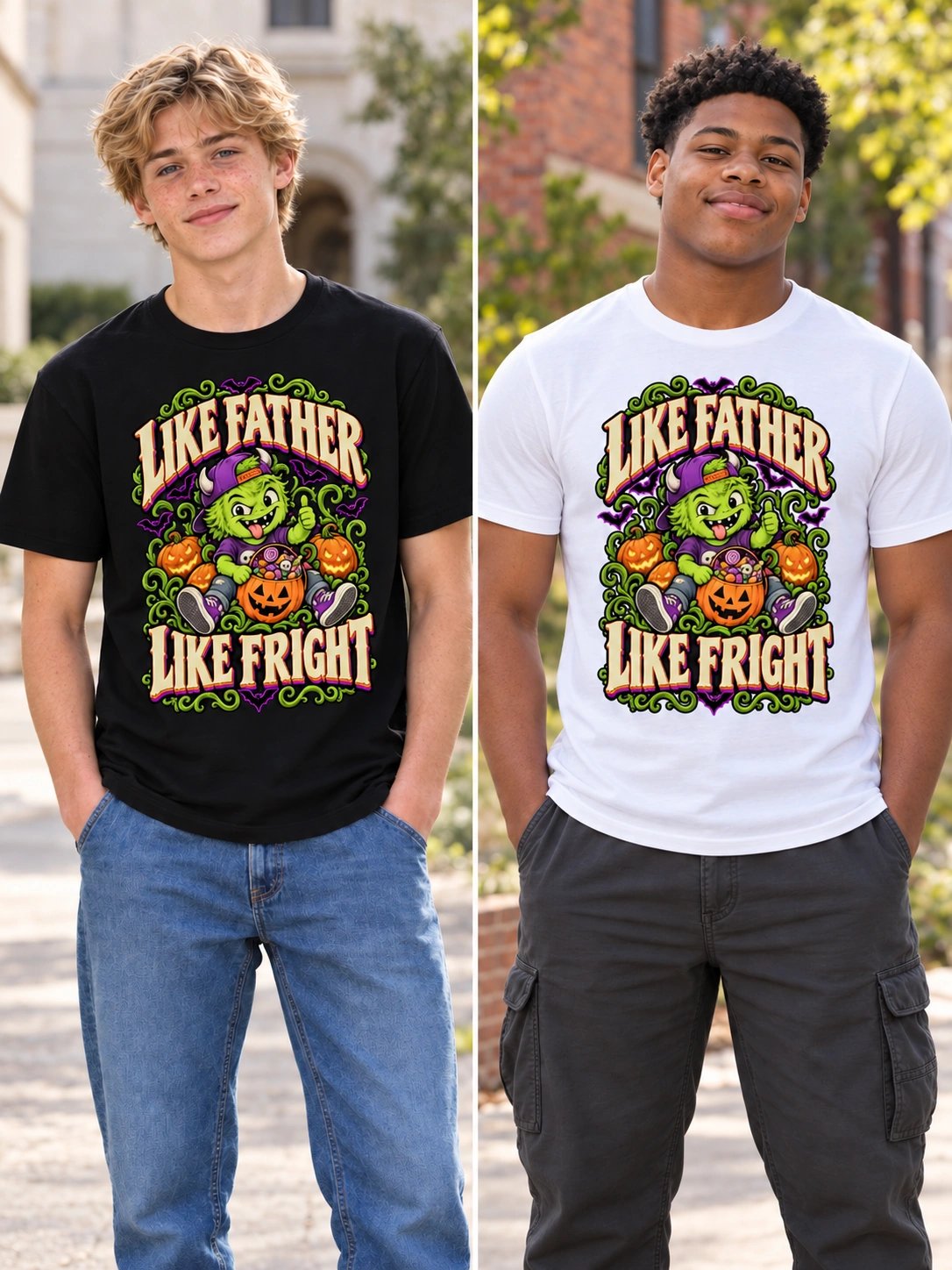 Halloween T-Shirt for Son – Like Father, Like Fright product image (4)