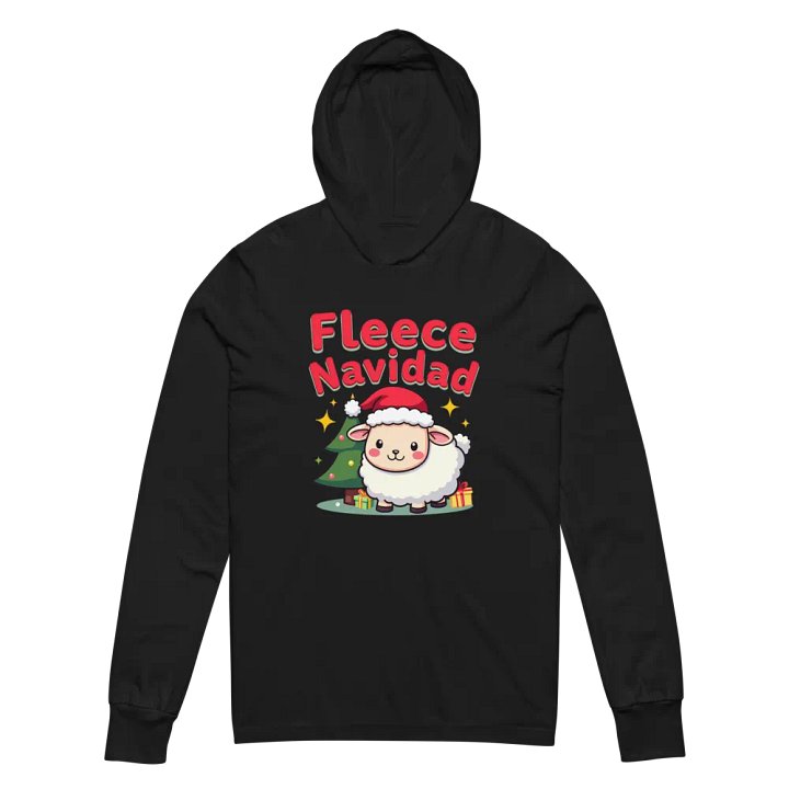 Fleece Navidad Sheep Santa Hat Hoodie product image (7)
