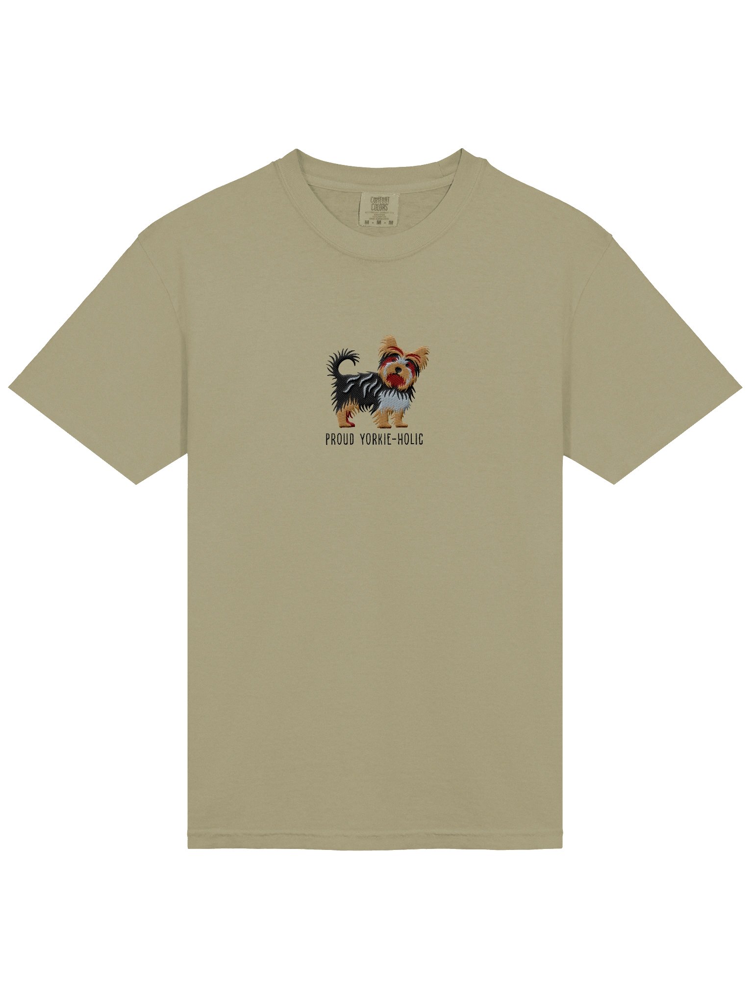 Proud Yorkie-holic T-Shirt(Embroidered) of a Yorkshire Terrier product image (6)