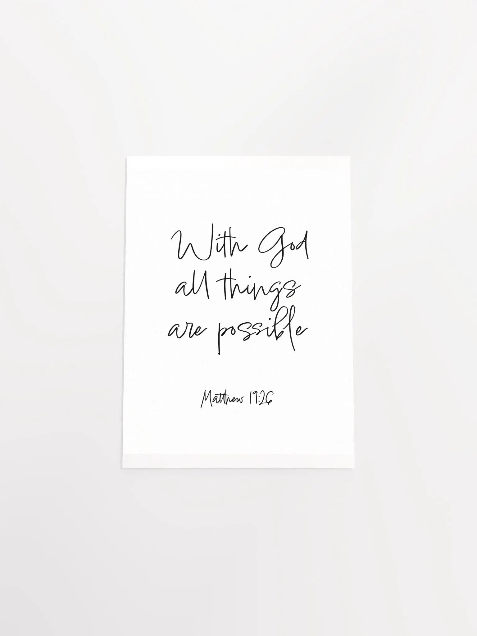 With God All Things Are Possible - Print product image (4)