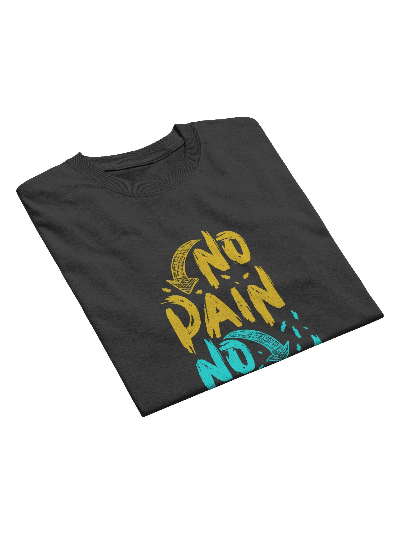 No Pain No Gain! Heavyweight Printed T-Shirt product image (2)