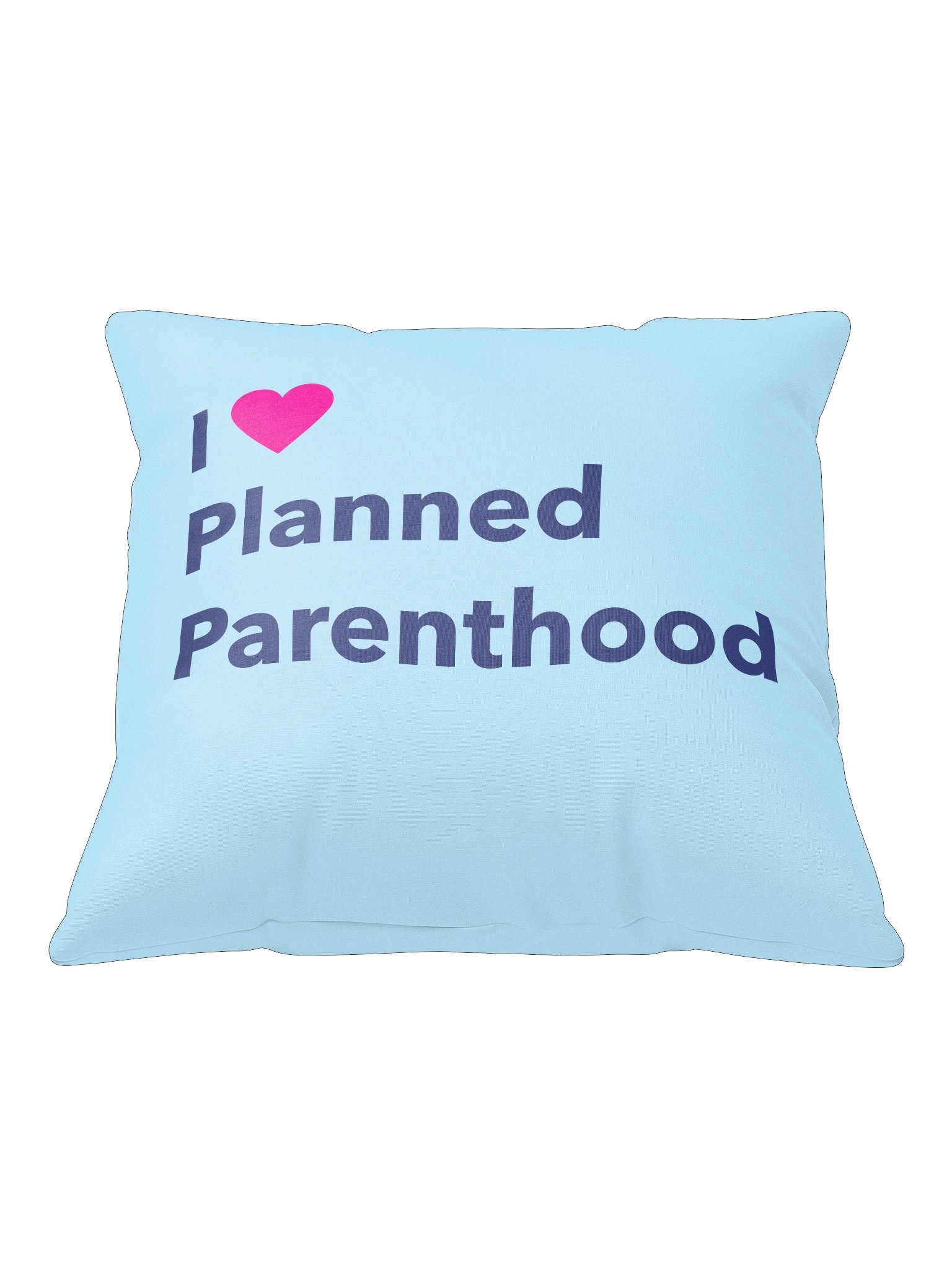 I Heart Planned Parenthood Blue Pillow product image (2)