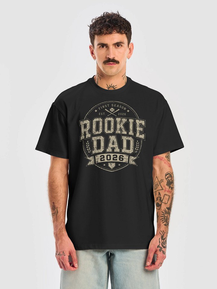 First Father's Day 2026 Gift | Rookie Dad Vintage Baseball T-Shirt product image (1)