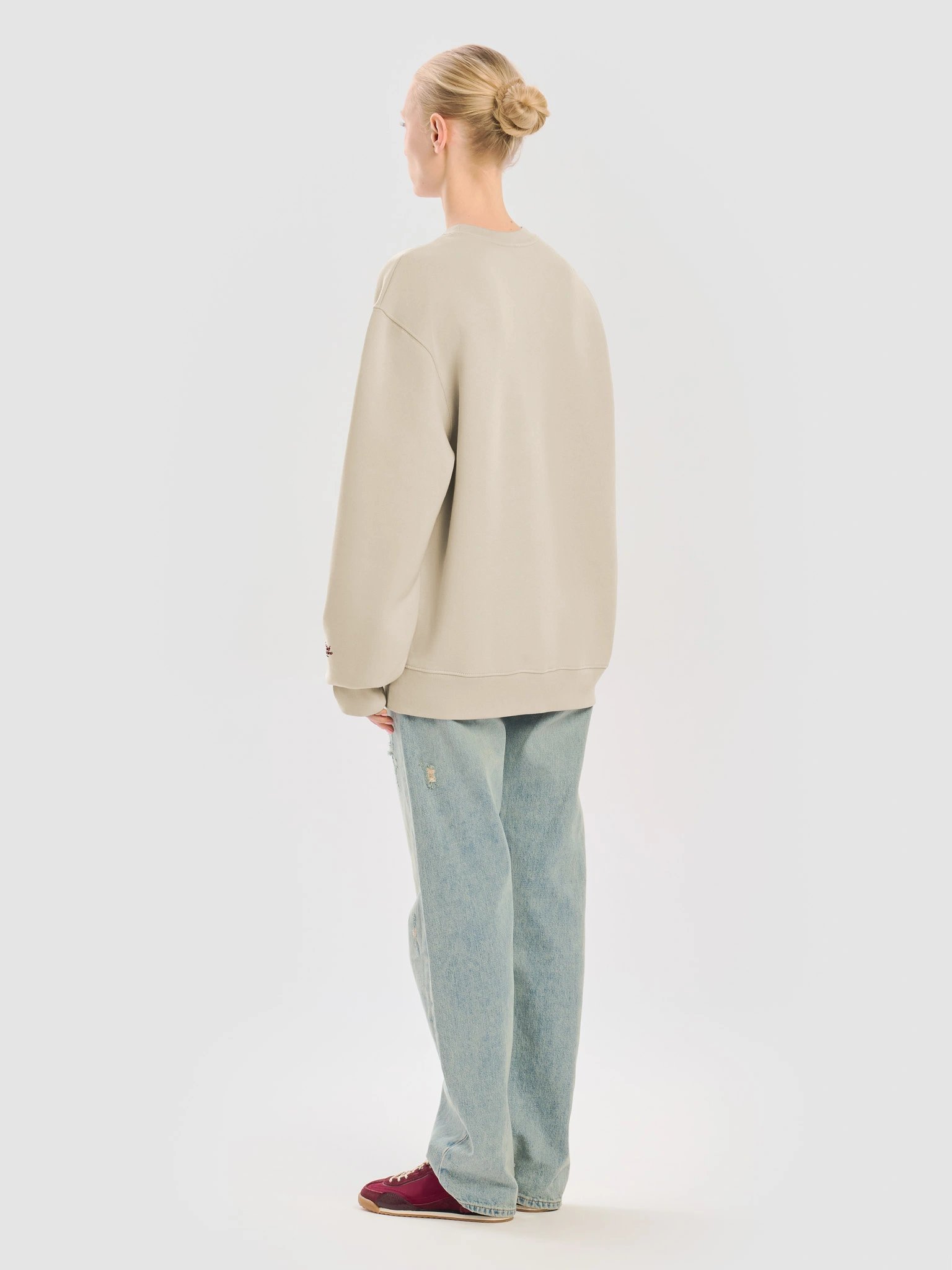 I Ain't Go to Hillman. Oversized tan sweater. product image (12)