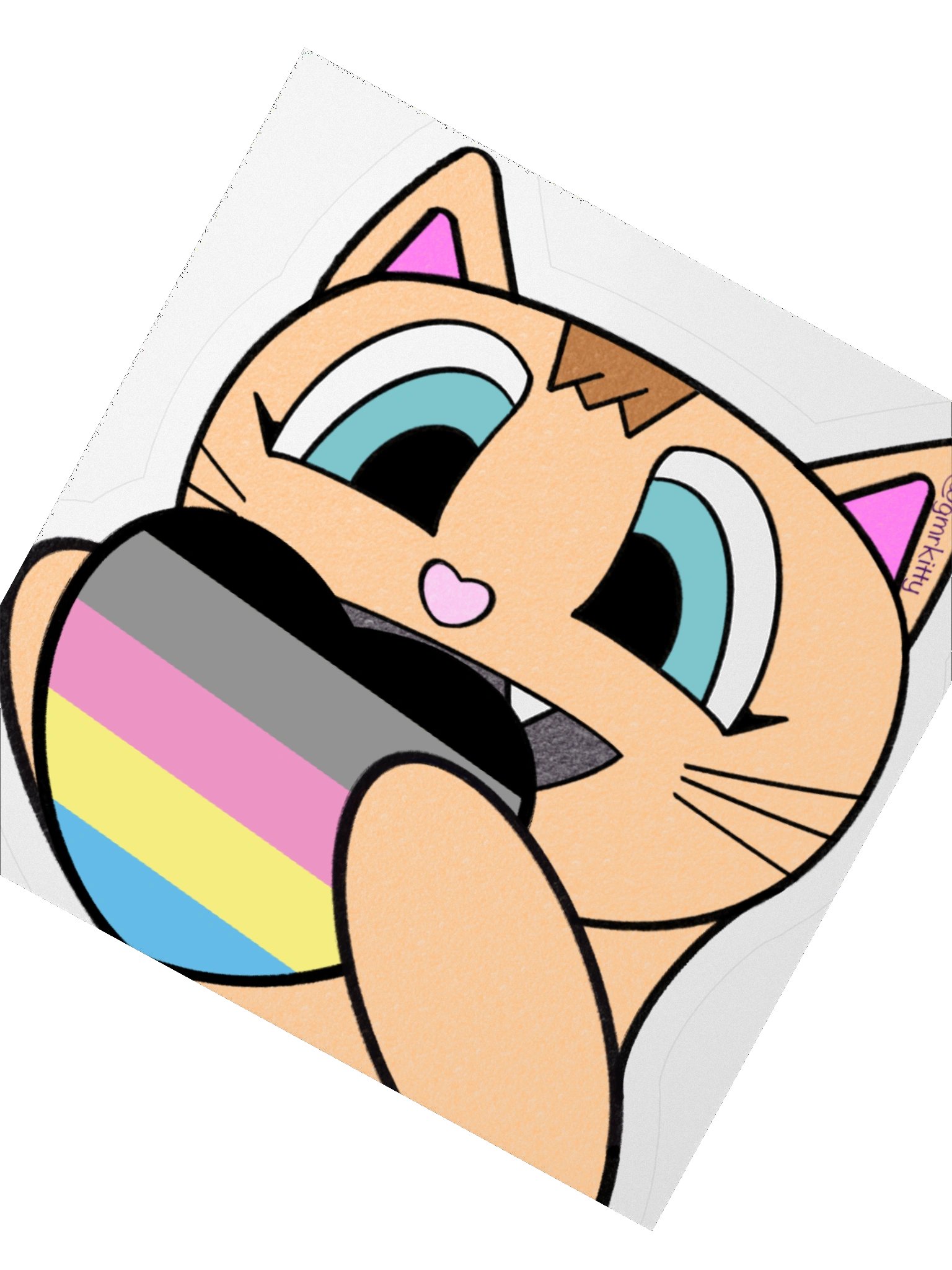 Polygender Pride Kitty Sticker product image (5)