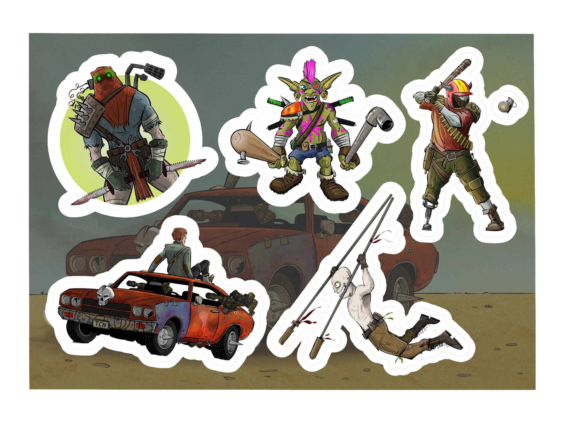 Wastelanders Sticker Sheet! product image (4)