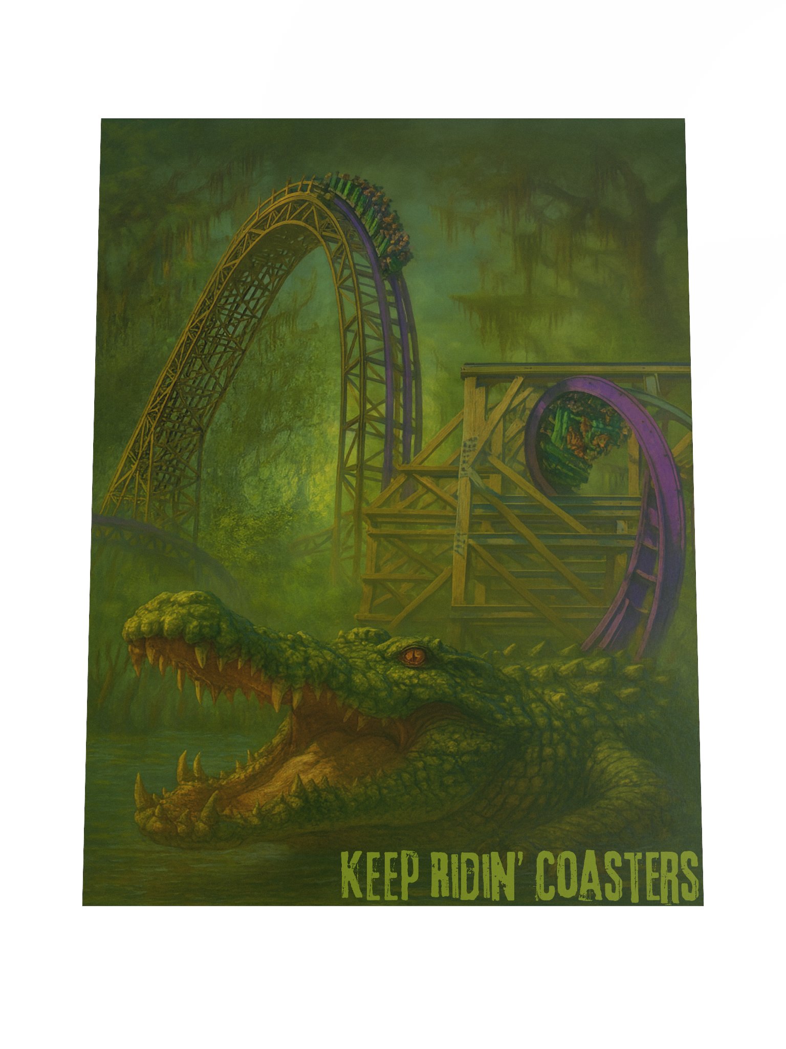 Gwazi Hybrid - 18x24 Inch Keep Ridin' Coasters Poster product image (4)