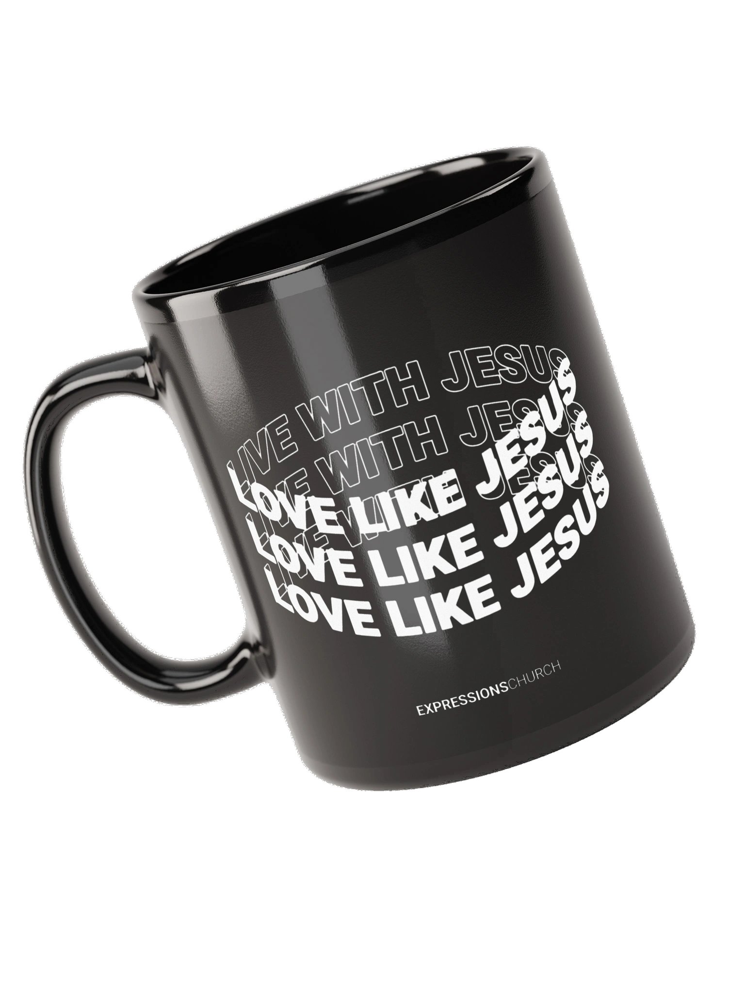 Love Like Jesus Black Mug product image (9)
