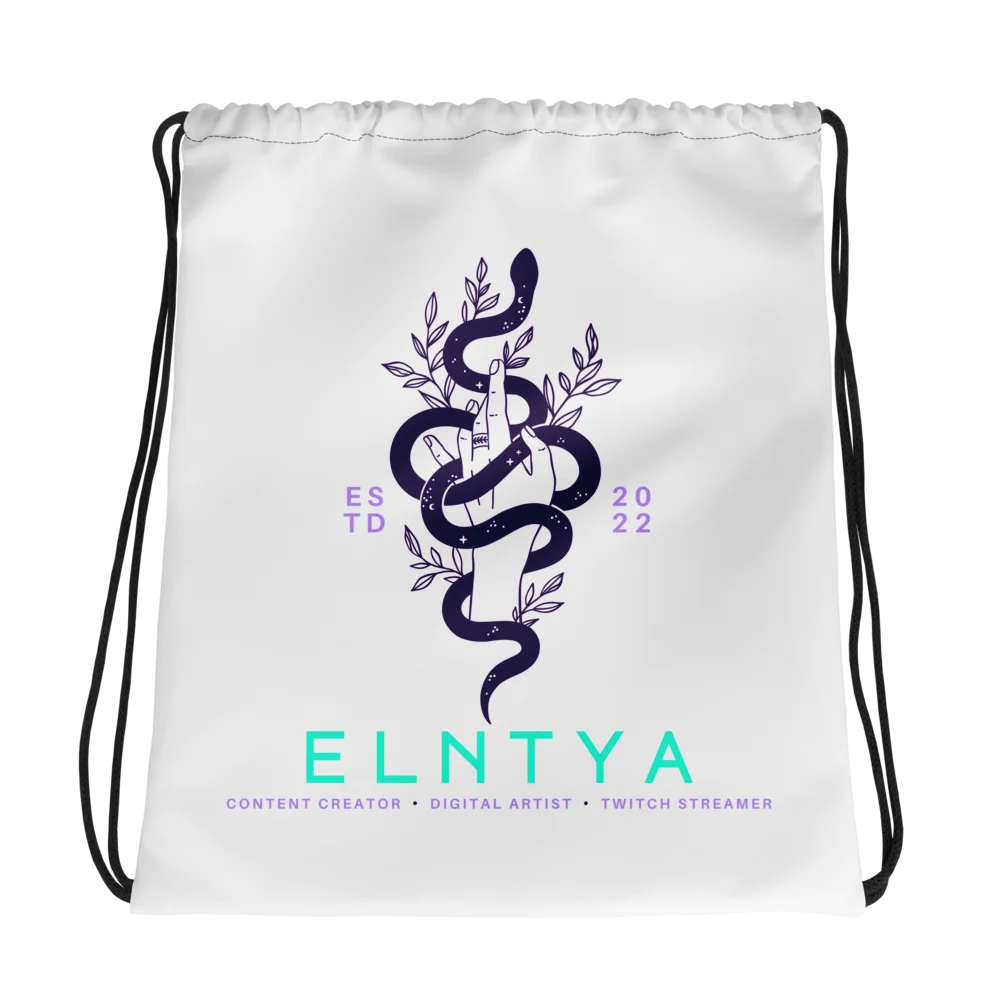 El Snek Logo Drawstring Backpack product image (1)