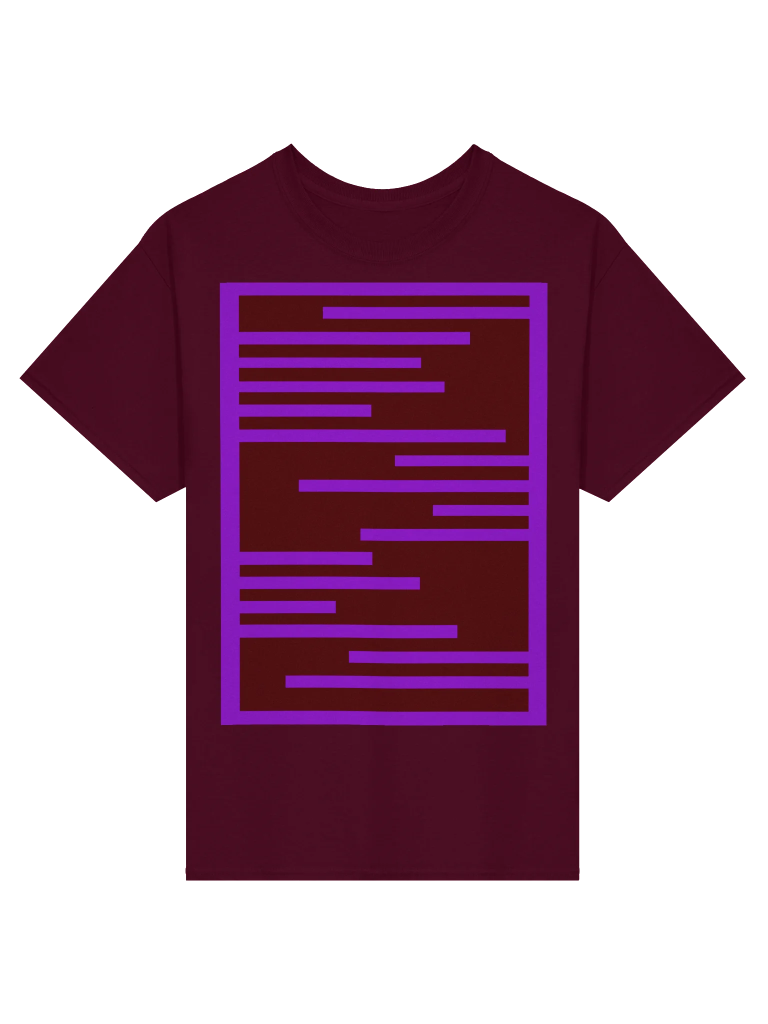 Abstract Bar Pattern Streetwear T-Shirt product image (1)
