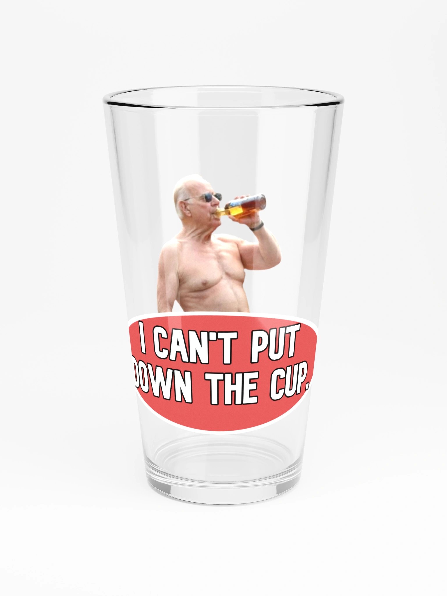 Can't Put Down The Cup Pint Glass product image (3)