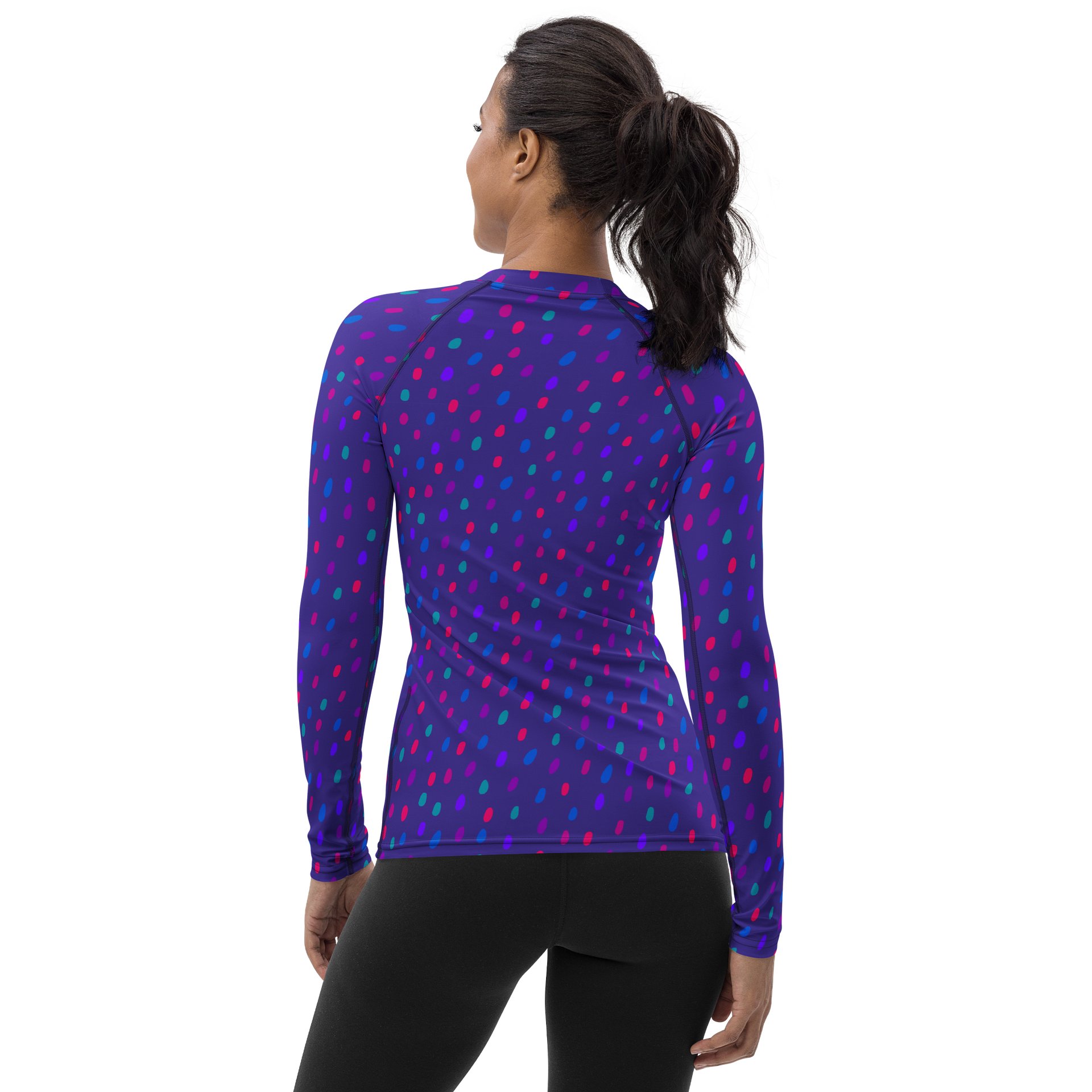 Vibrant Dots Womens Rash Guard Athletic Sportswear product image (2)