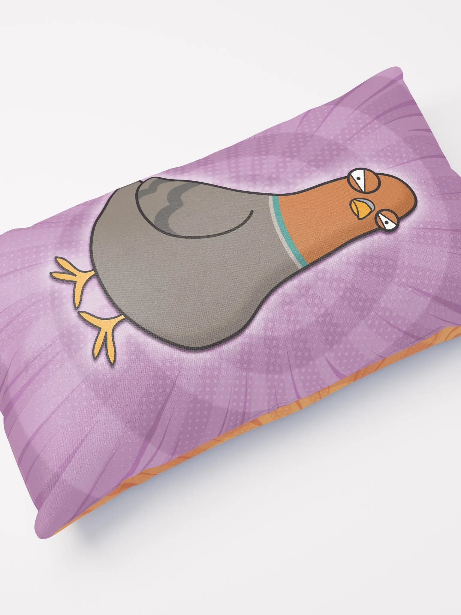Pigeon Cushion (Orange/Purple) product image (6)